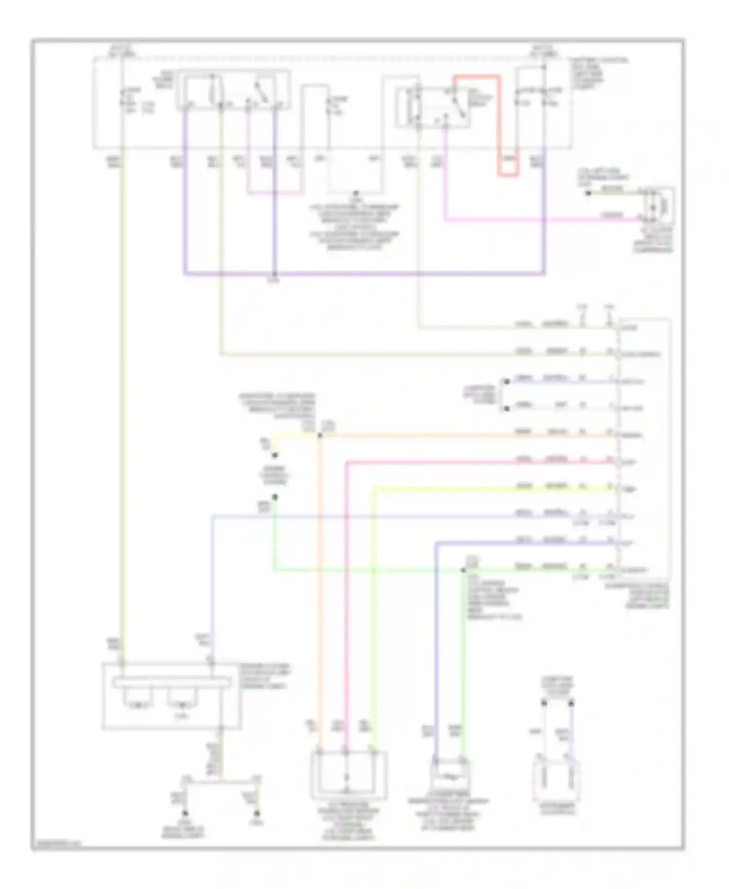 Wiring diagram a/c clutch relay for Ford Fusion I facelift (2005-2012) (2 of 4)