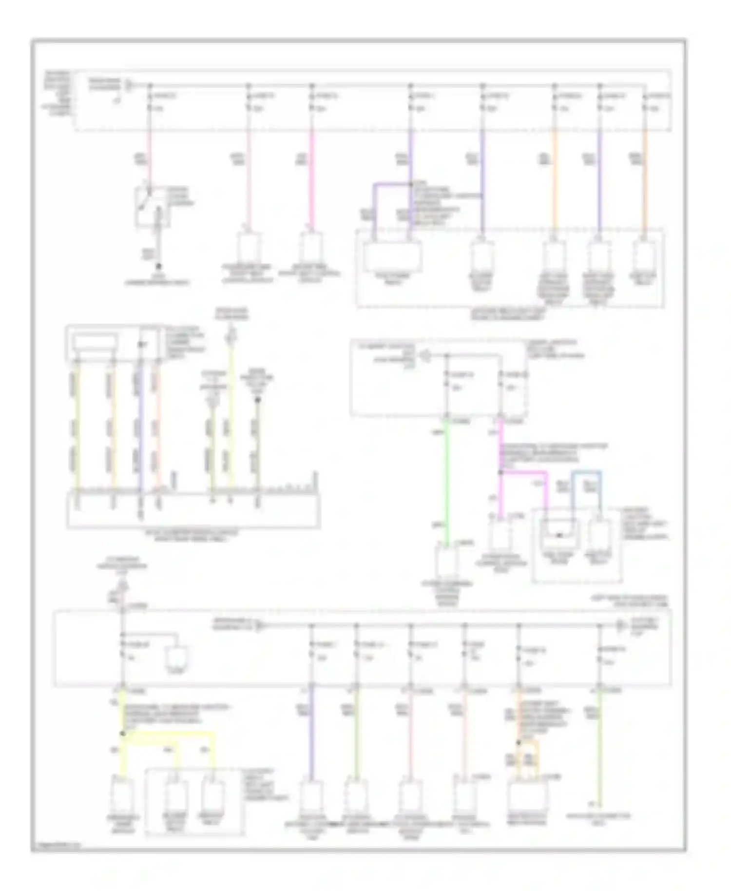 Wiring diagram windshield wiper module for Ford Fusion I facelift (2005-2012)