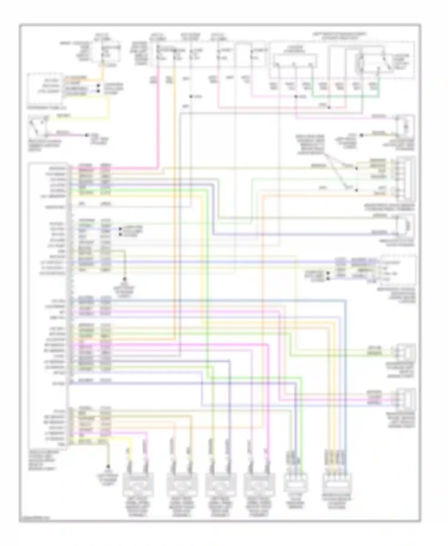 Wiring diagram computer data lines system for Ford Fusion I facelift (2005-2012)