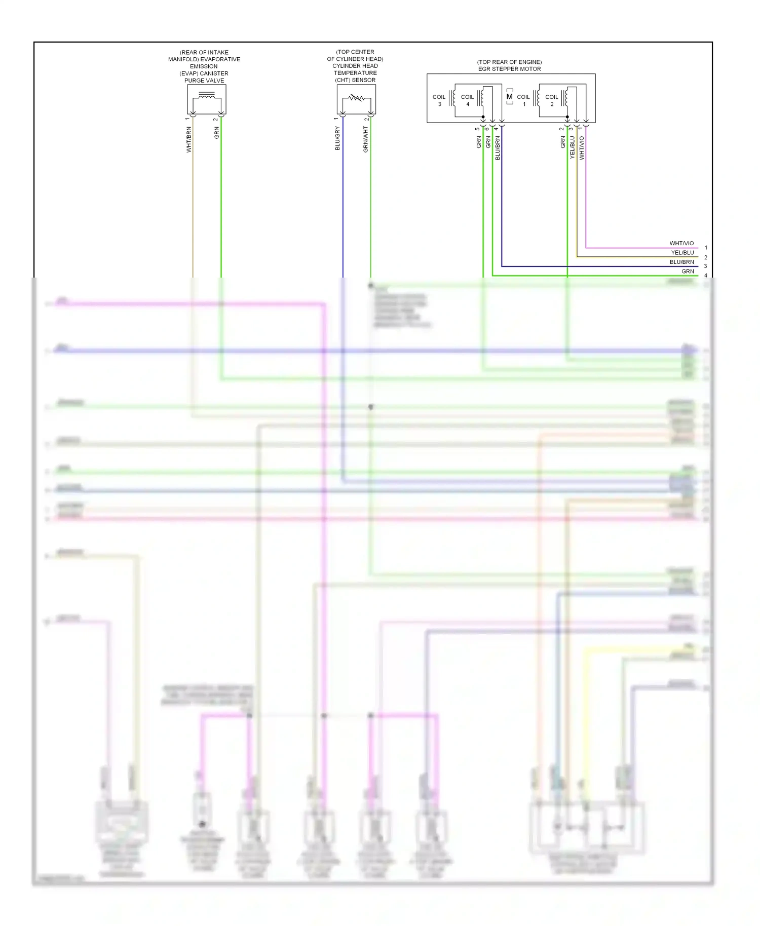 Ford Fusion I facelift (2005-2012) blu/org wiring diagram  (13 of 43)