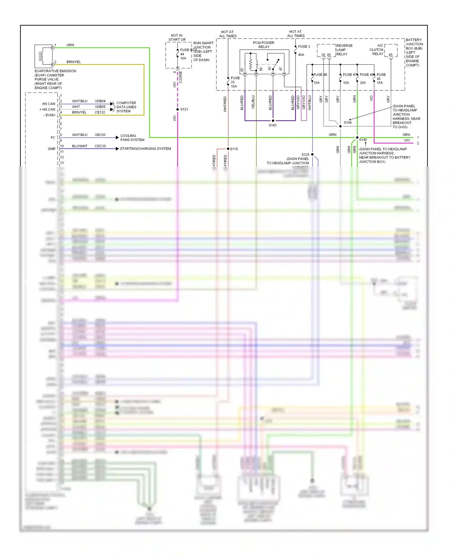 Wiring diagram brn/blu for Ford Fusion I facelift (2005-2012) (17 of 41)