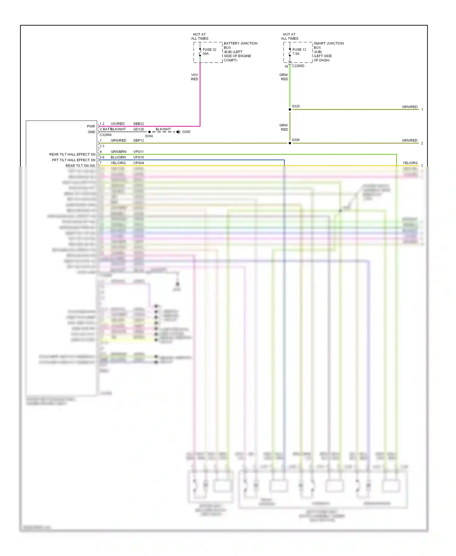 Wiring diagram brn/blu for Ford Fusion I facelift (2005-2012) (25 of 41)