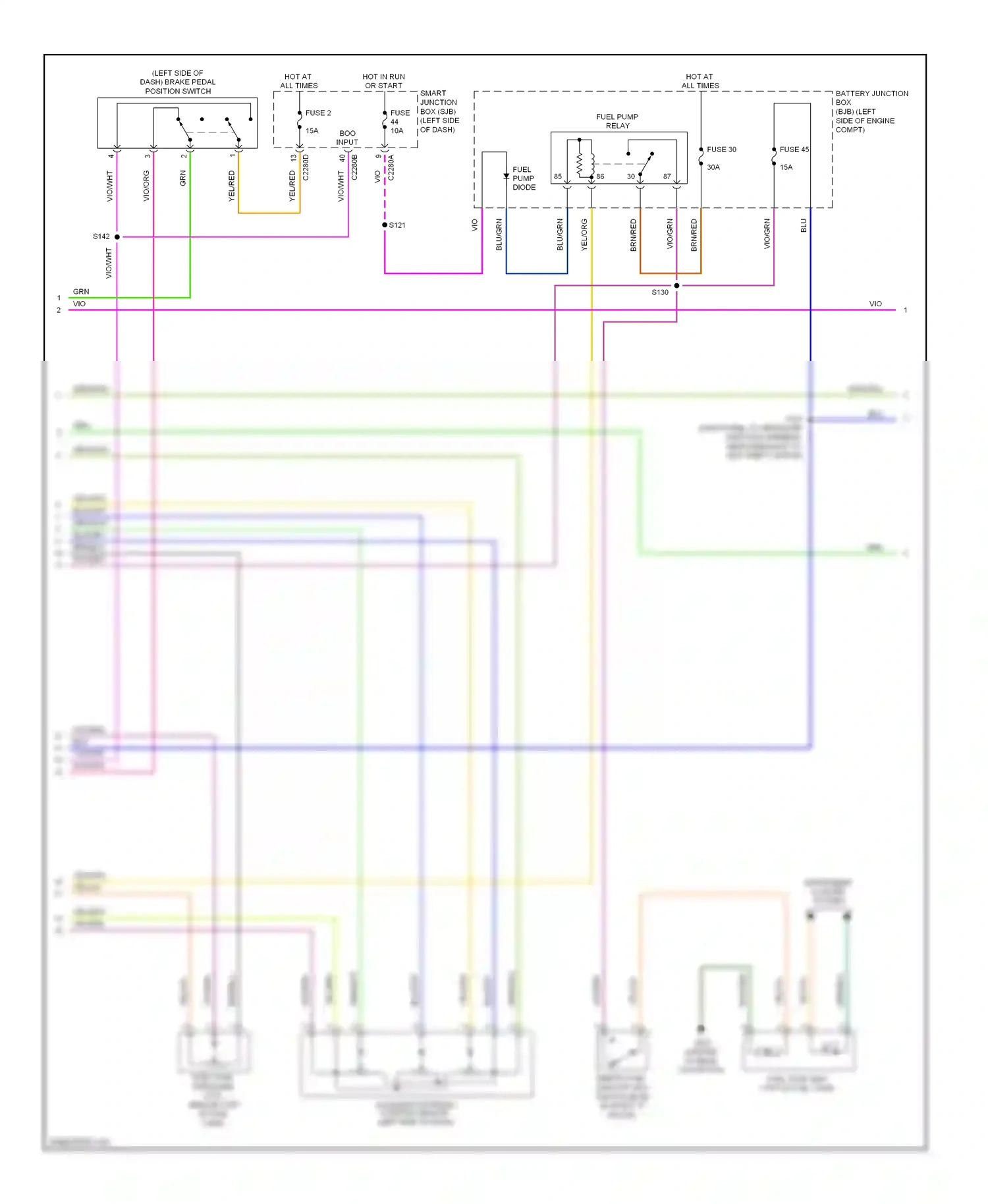 Wiring diagram brn/blu for Ford Fusion I facelift (2005-2012) (18 of 41)