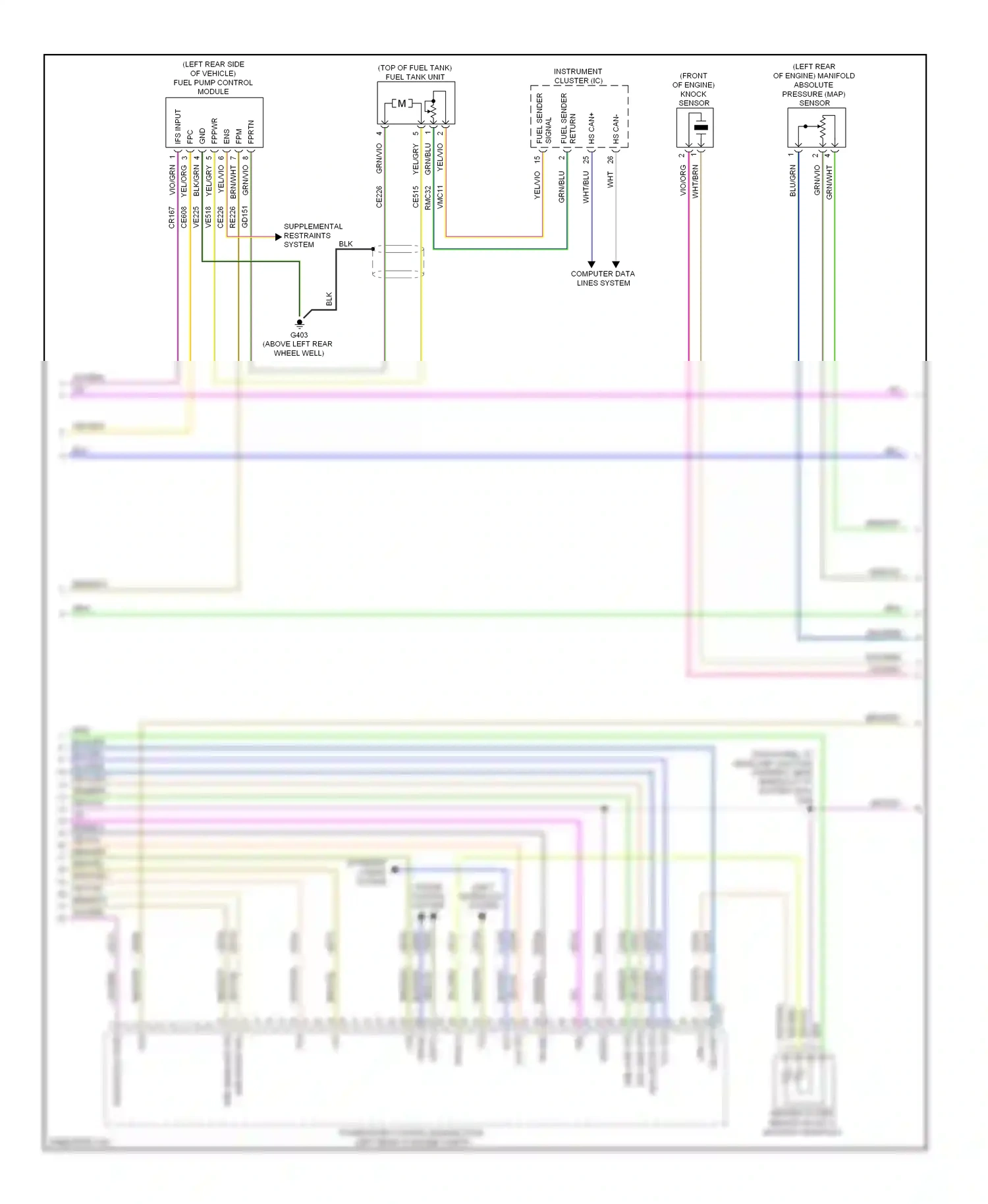 Wiring diagram brn/blu for Ford Fusion I facelift (2005-2012) (8 of 41)