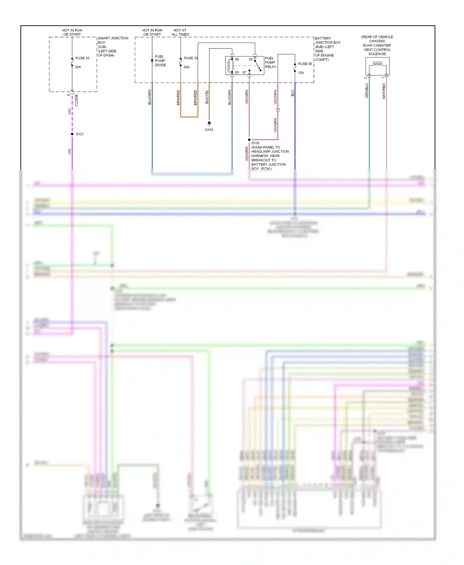 Wiring diagram brn/blu for Ford Fusion I facelift (2005-2012) (7 of 41)