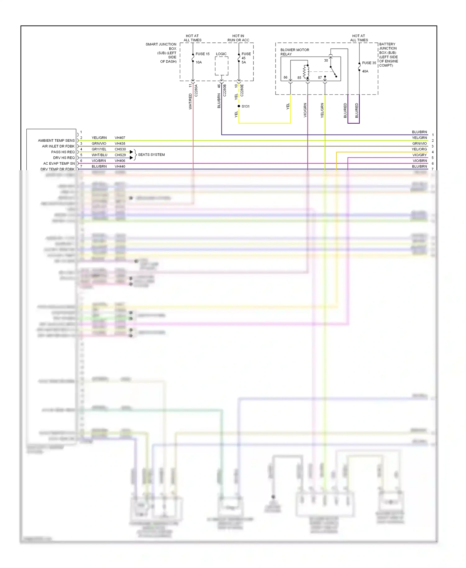 Ford Fusion I facelift (2005-2012) cmd wiring diagram  (1 of 2)