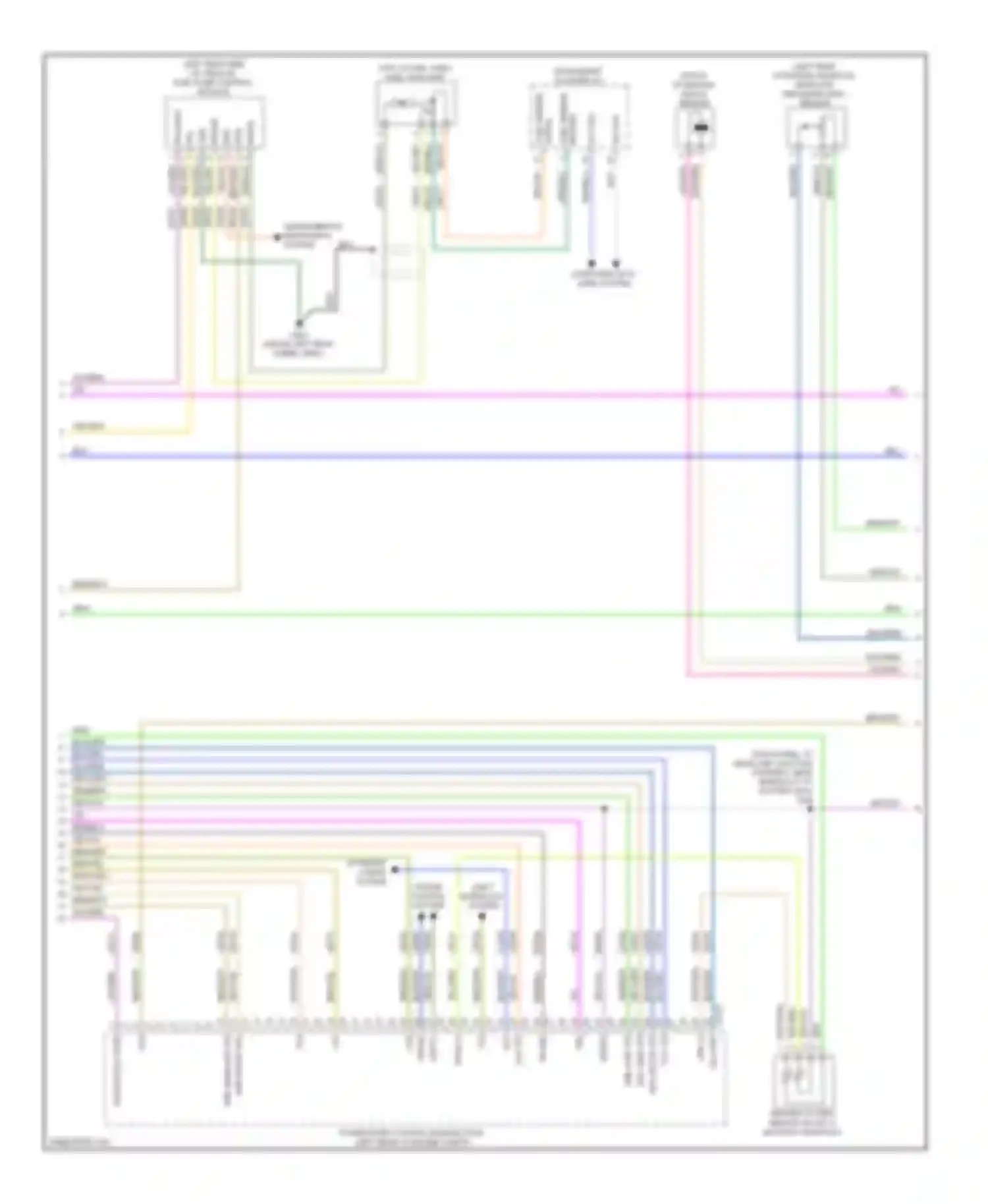 Wiring diagram cruise control system for Ford Fusion I facelift (2005-2012) (2 of 4)
