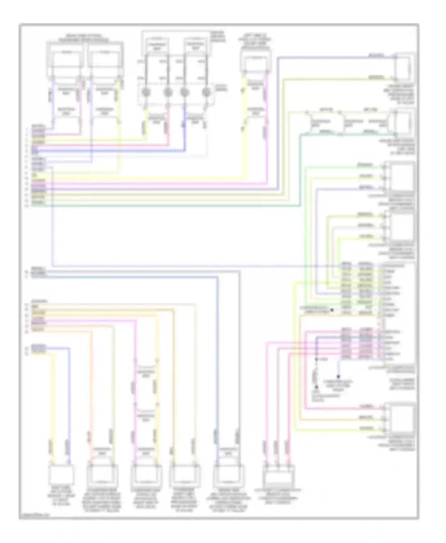 Wiring diagram occupant classification system module for Ford Fusion I facelift (2005-2012)
