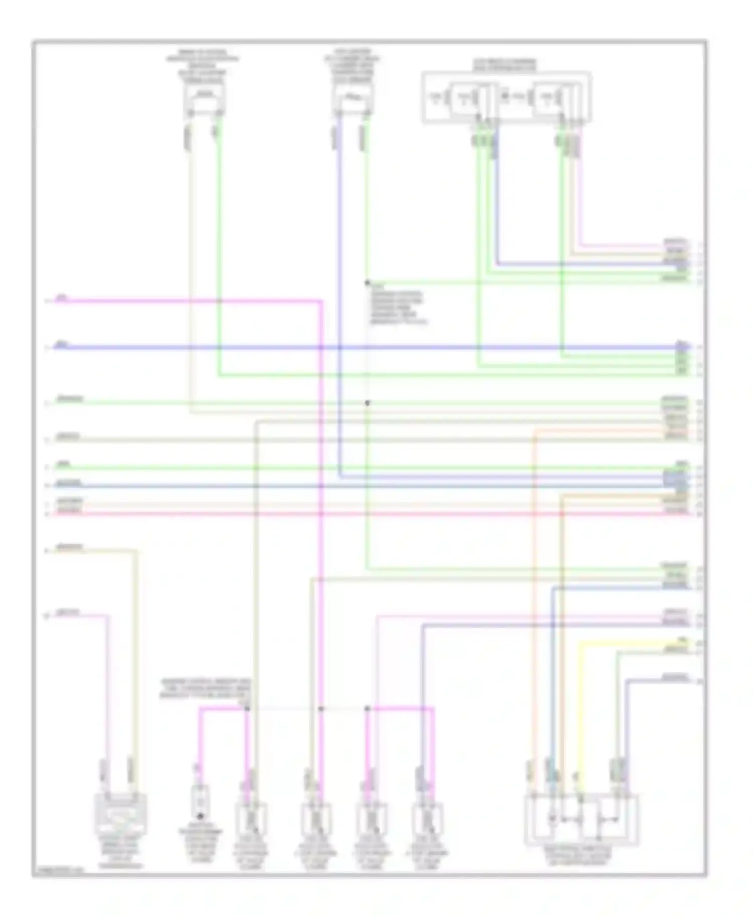 Wiring diagram (engine control sensor and fuel charge wire harness, near for Ford Fusion I facelift (2005-2012) (1 of 1)