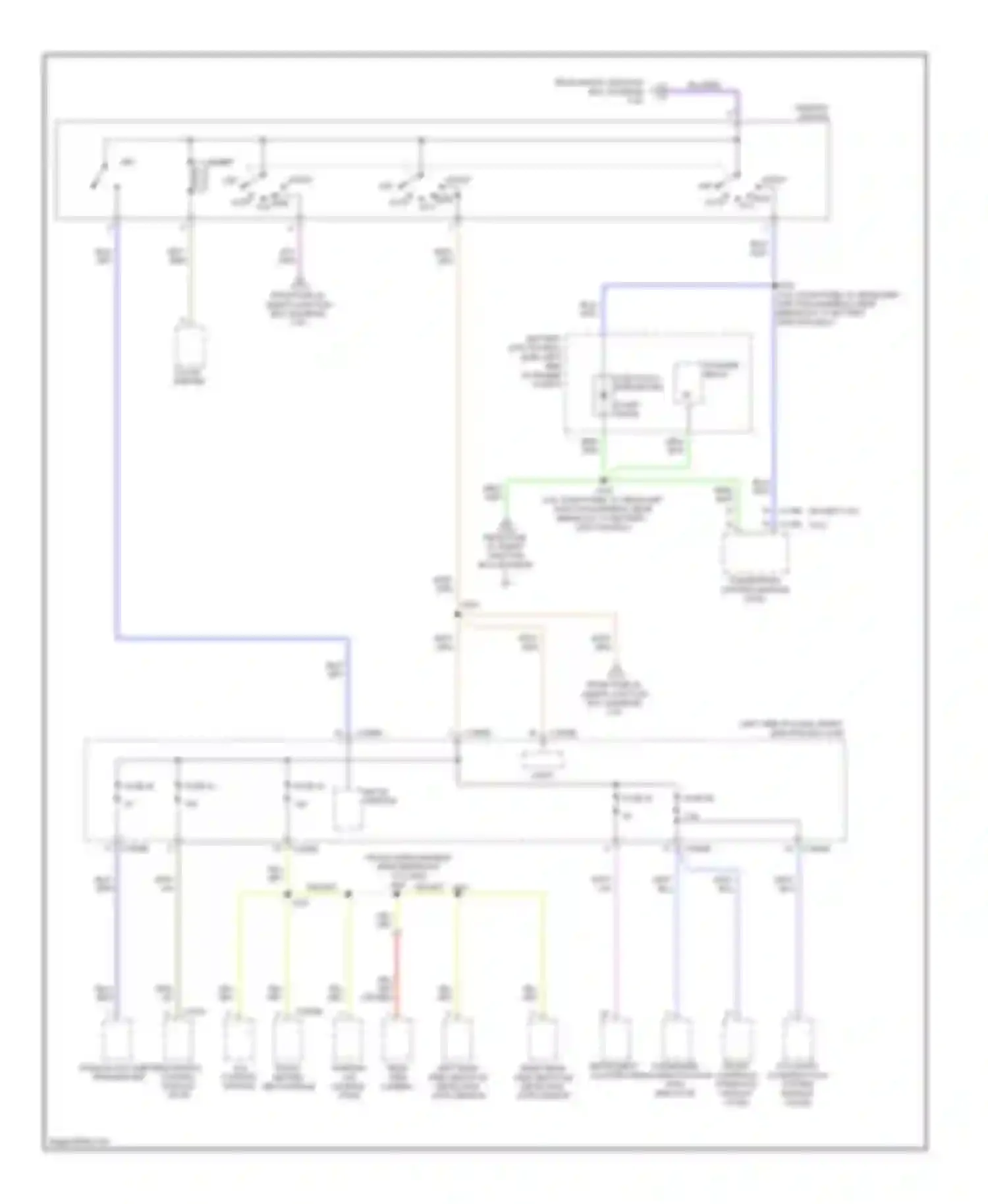 Wiring diagram front heated seat module for Ford Fusion I facelift (2005-2012)