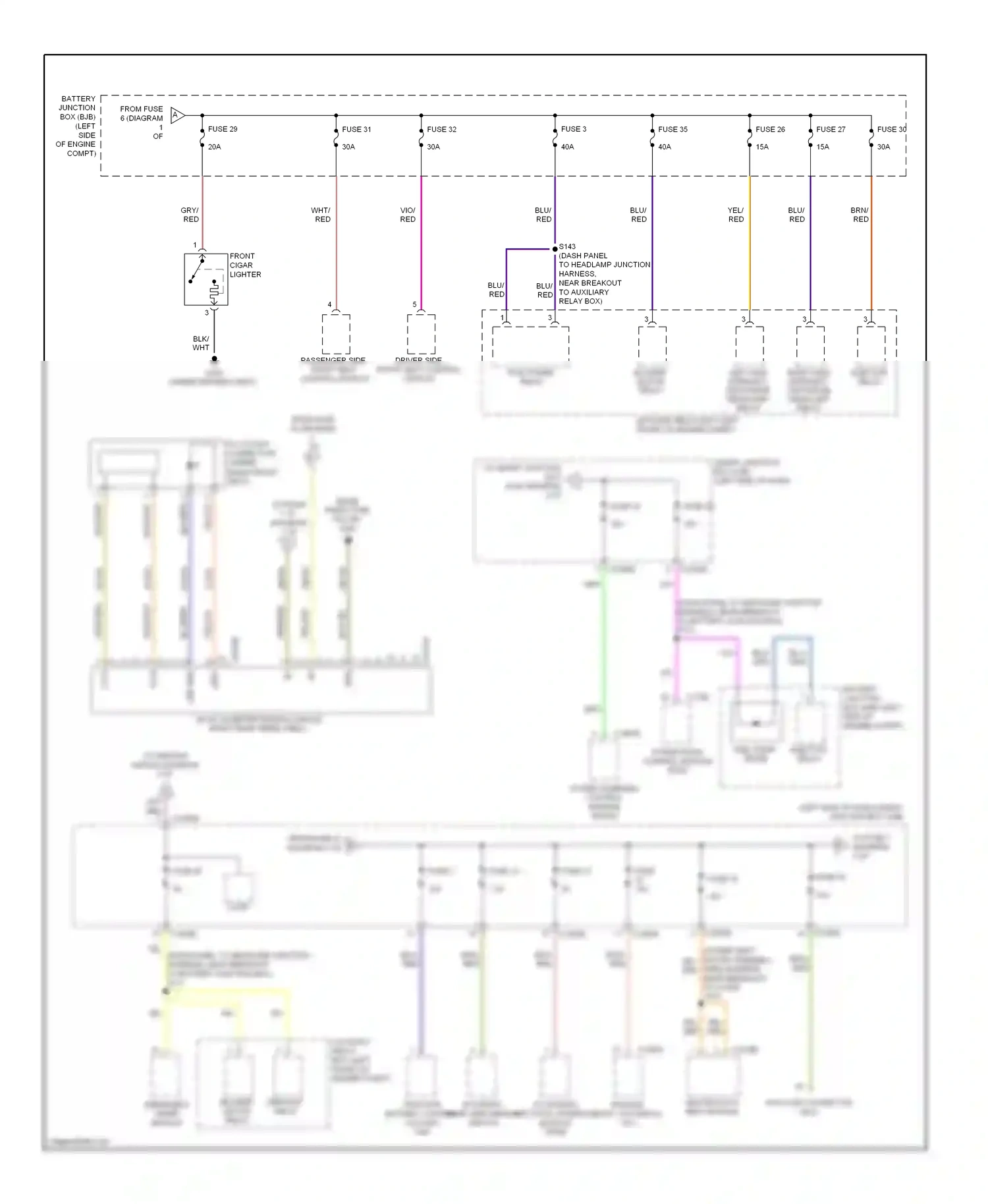 Wiring diagram fuel pump diode for Ford Fusion I facelift (2005-2012) (2 of 5)