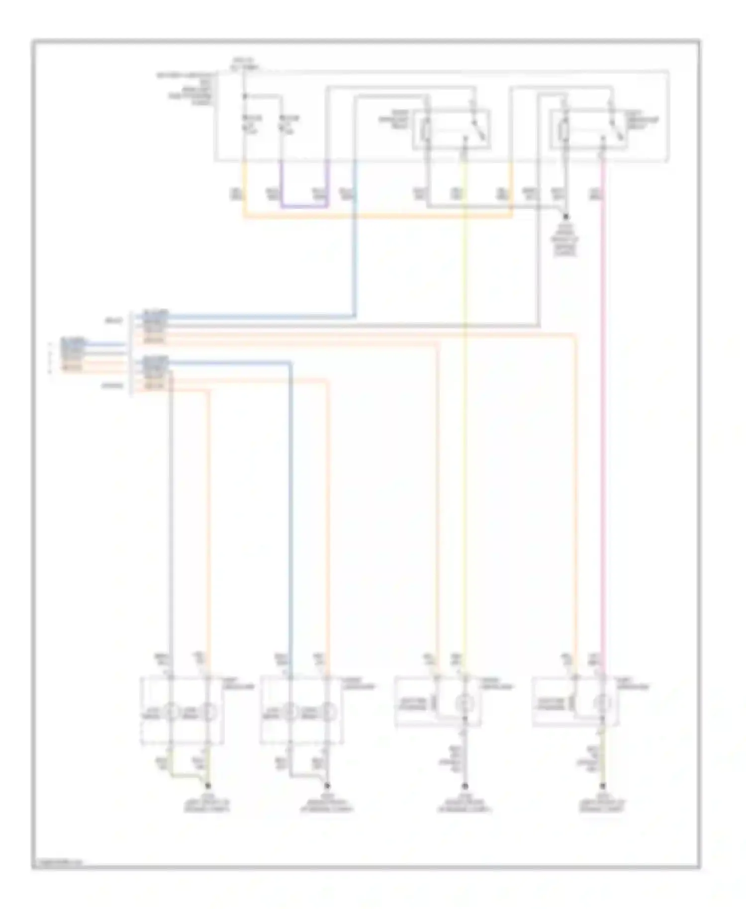 Wiring diagram left headlamp relay for Ford Fusion I facelift (2005-2012)