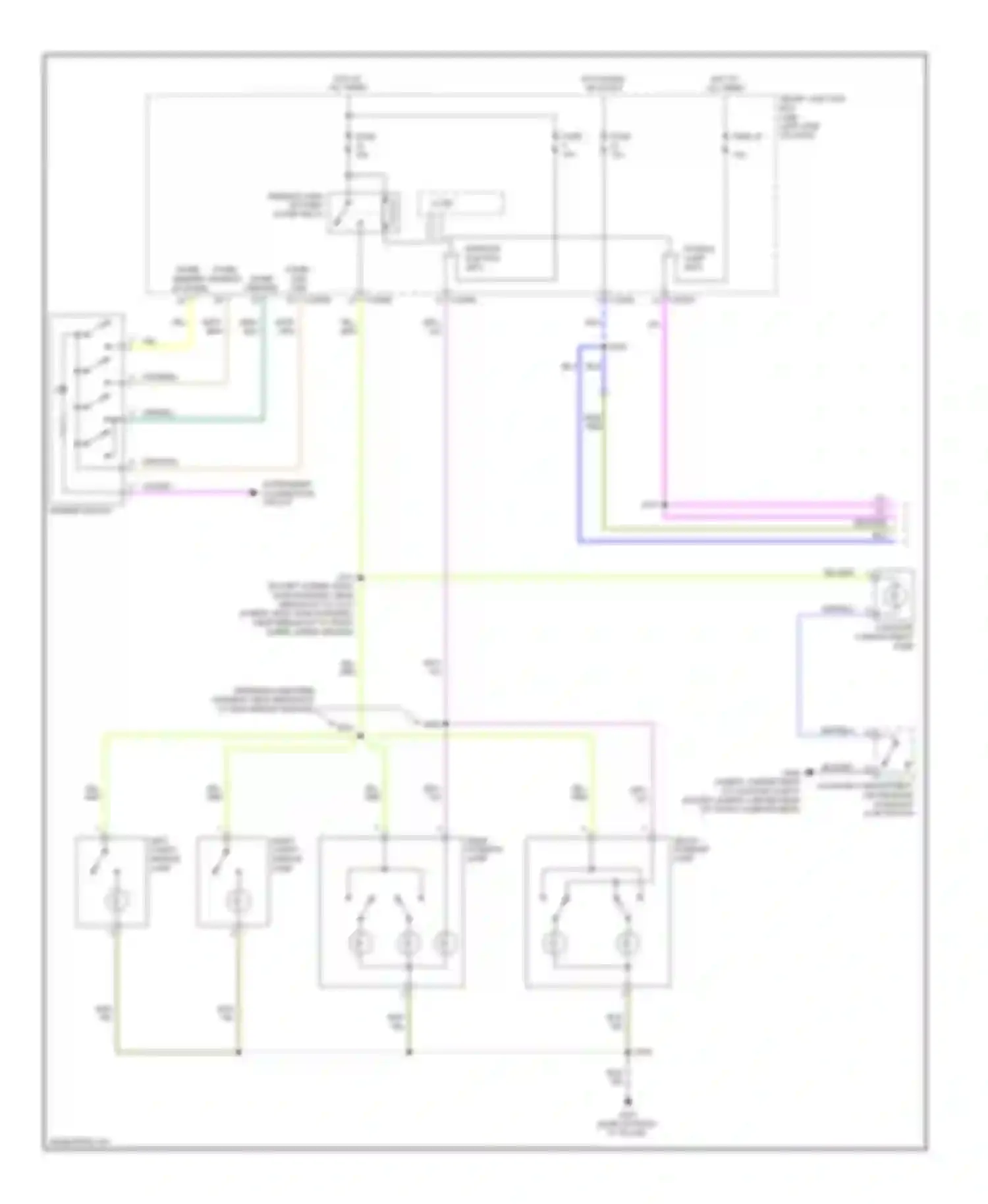 Wiring diagram hot in run or start for Ford Fusion I facelift (2005-2012)