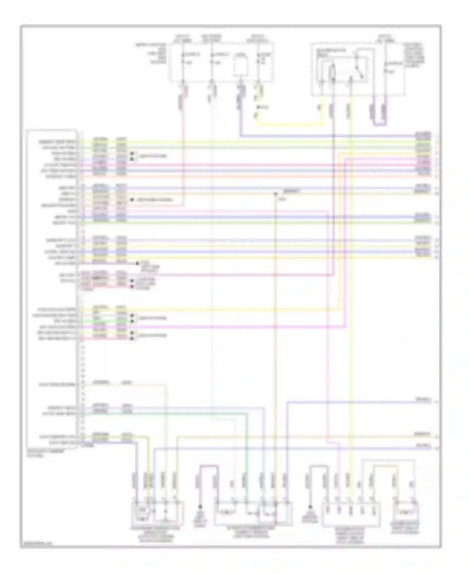 Wiring diagram computer data lines system for Ford Fusion I facelift (2005-2012)