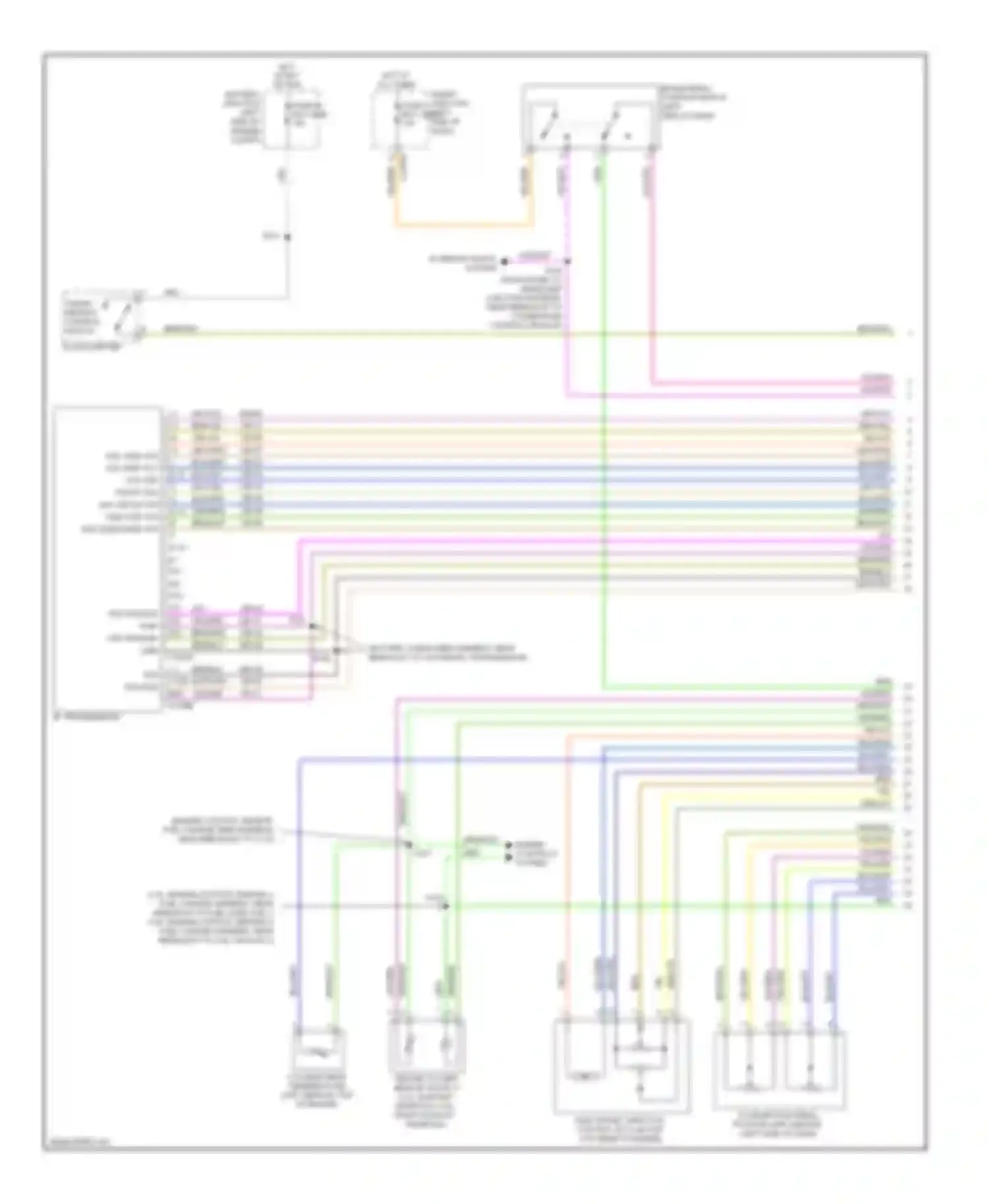 Wiring diagram engine controls system for Ford Fusion I facelift (2005-2012)