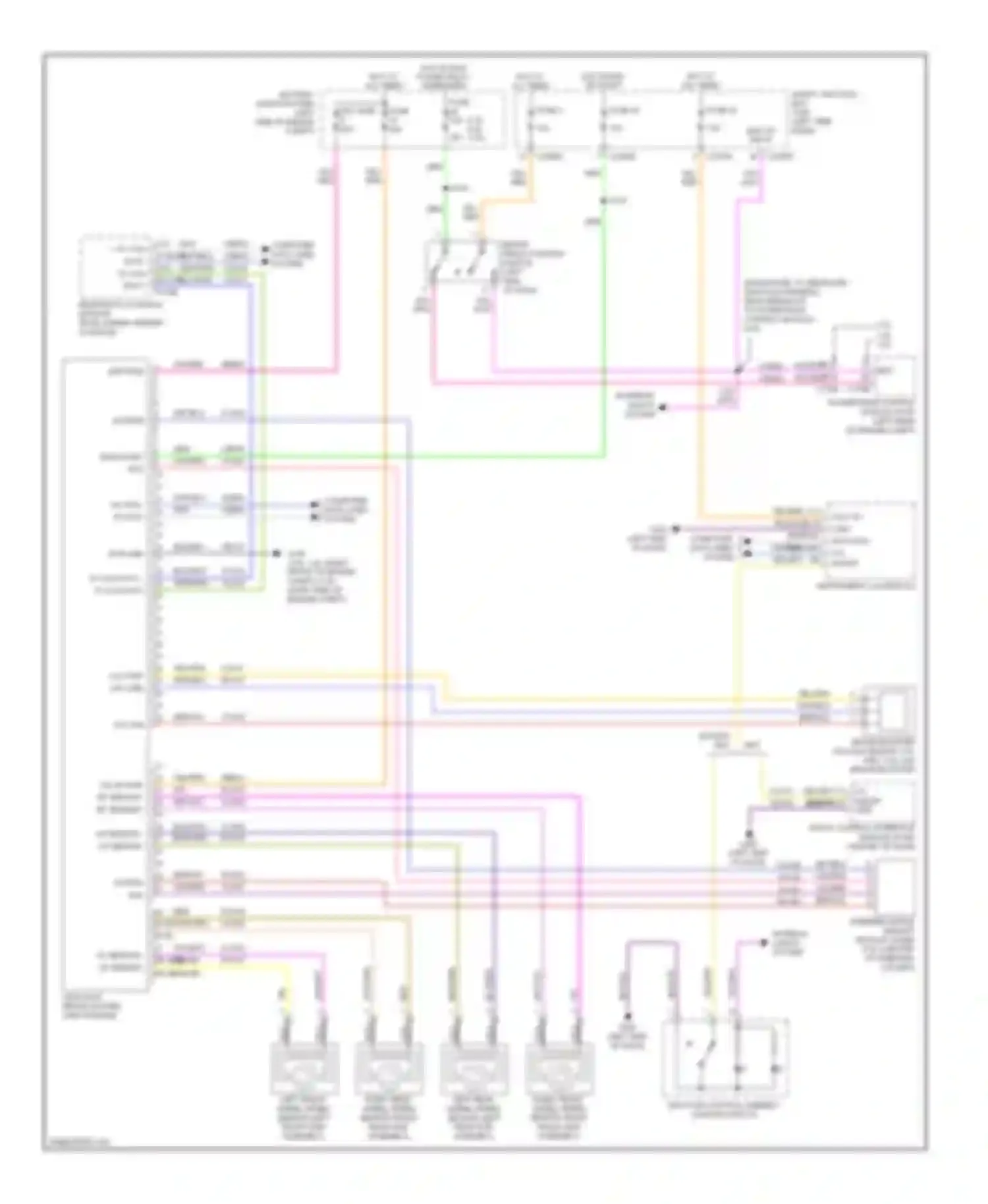 Wiring diagram lr sensor+ lr sensor- for Ford Fusion I facelift (2005-2012)
