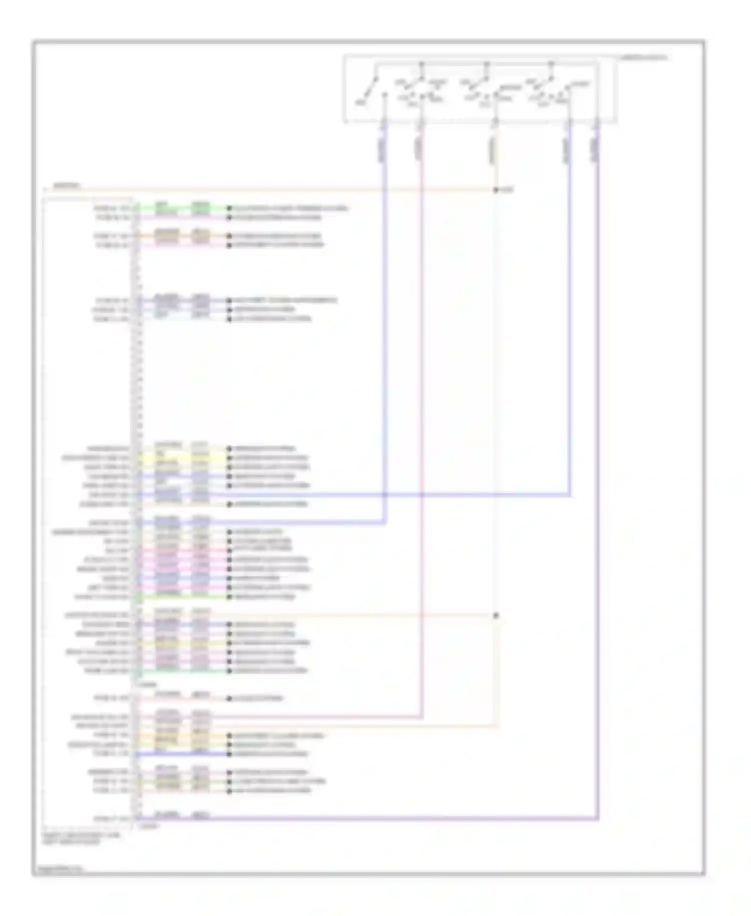 Wiring diagram interior lights system computer data lines system for Ford Fusion I facelift (2005-2012)
