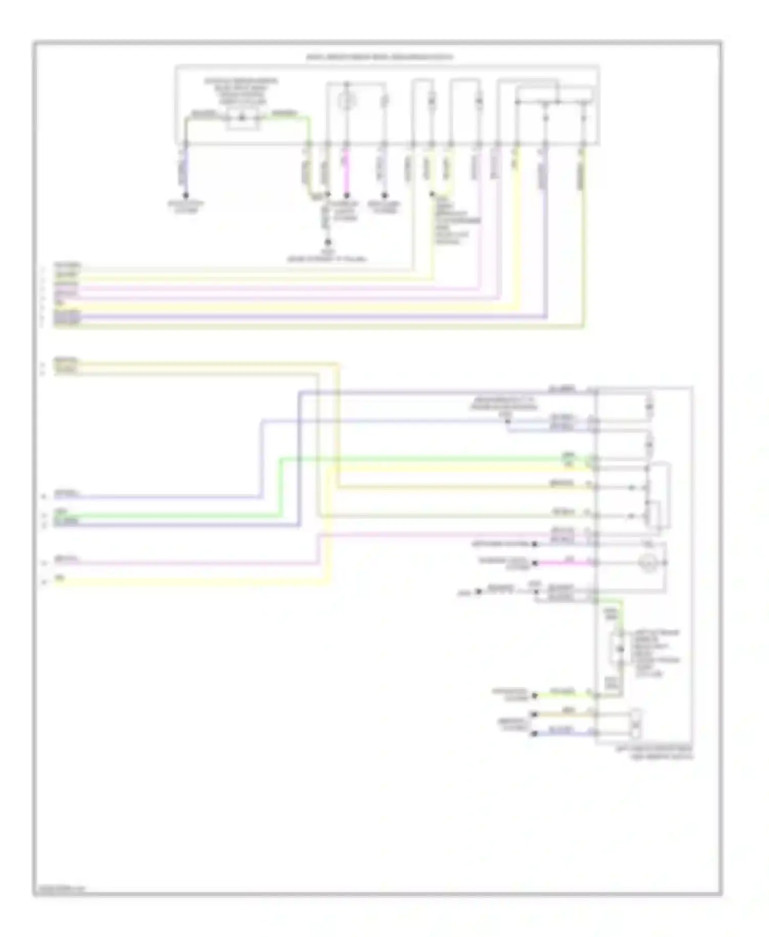 Wiring diagram left side exterior rear view mirror switch for Ford Fusion I facelift (2005-2012) (1 of 1)