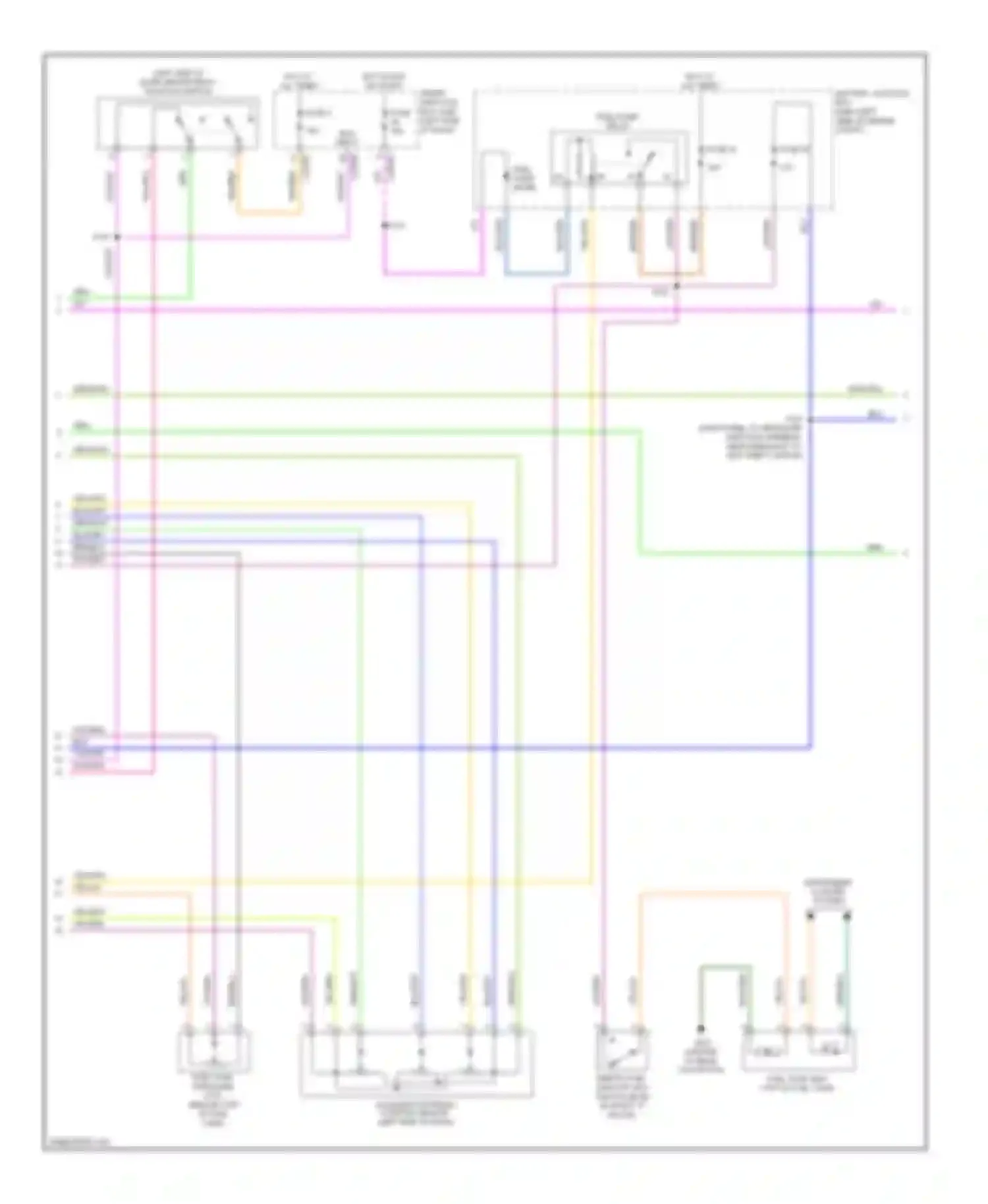 Wiring diagram instrument cluster system for Ford Fusion I facelift (2005-2012)