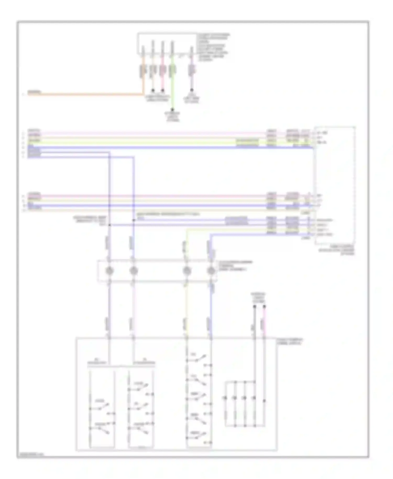 Wiring diagram w/ navigation for Ford Fusion I facelift (2005-2012)