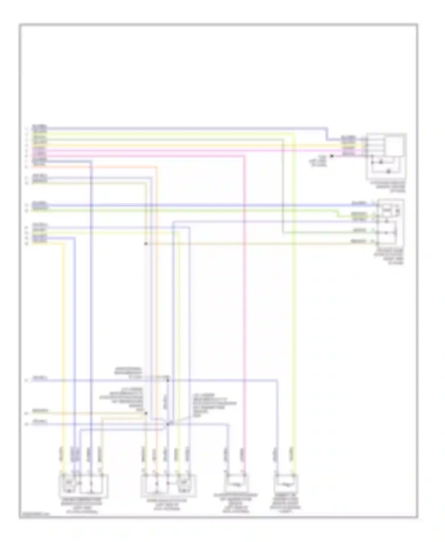 Wiring diagram (main harness, near breakout for Ford Fusion I facelift (2005-2012) (1 of 2)