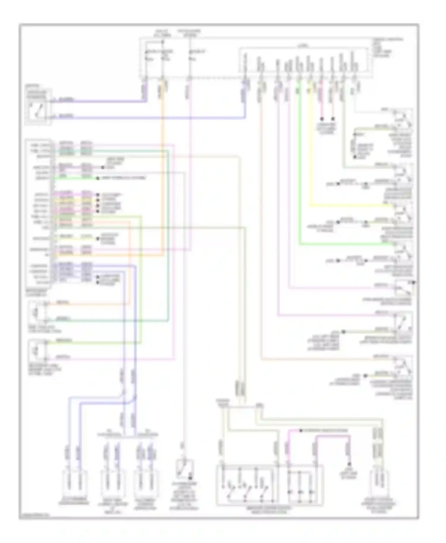 Wiring diagram rr door ajar for Ford Fusion I facelift (2005-2012) (1 of 3)