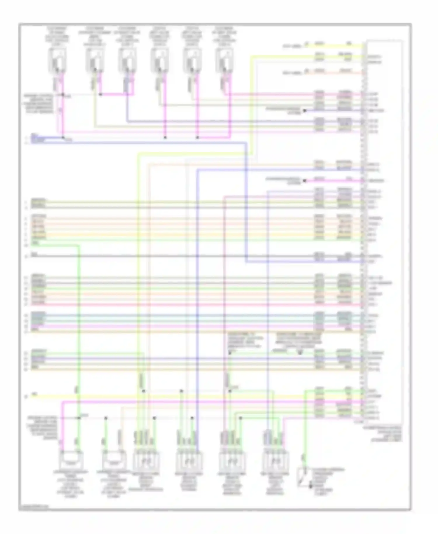 Wiring diagram tacm - inj 1 inj 3 inj 5 for Ford Fusion I facelift (2005-2012)