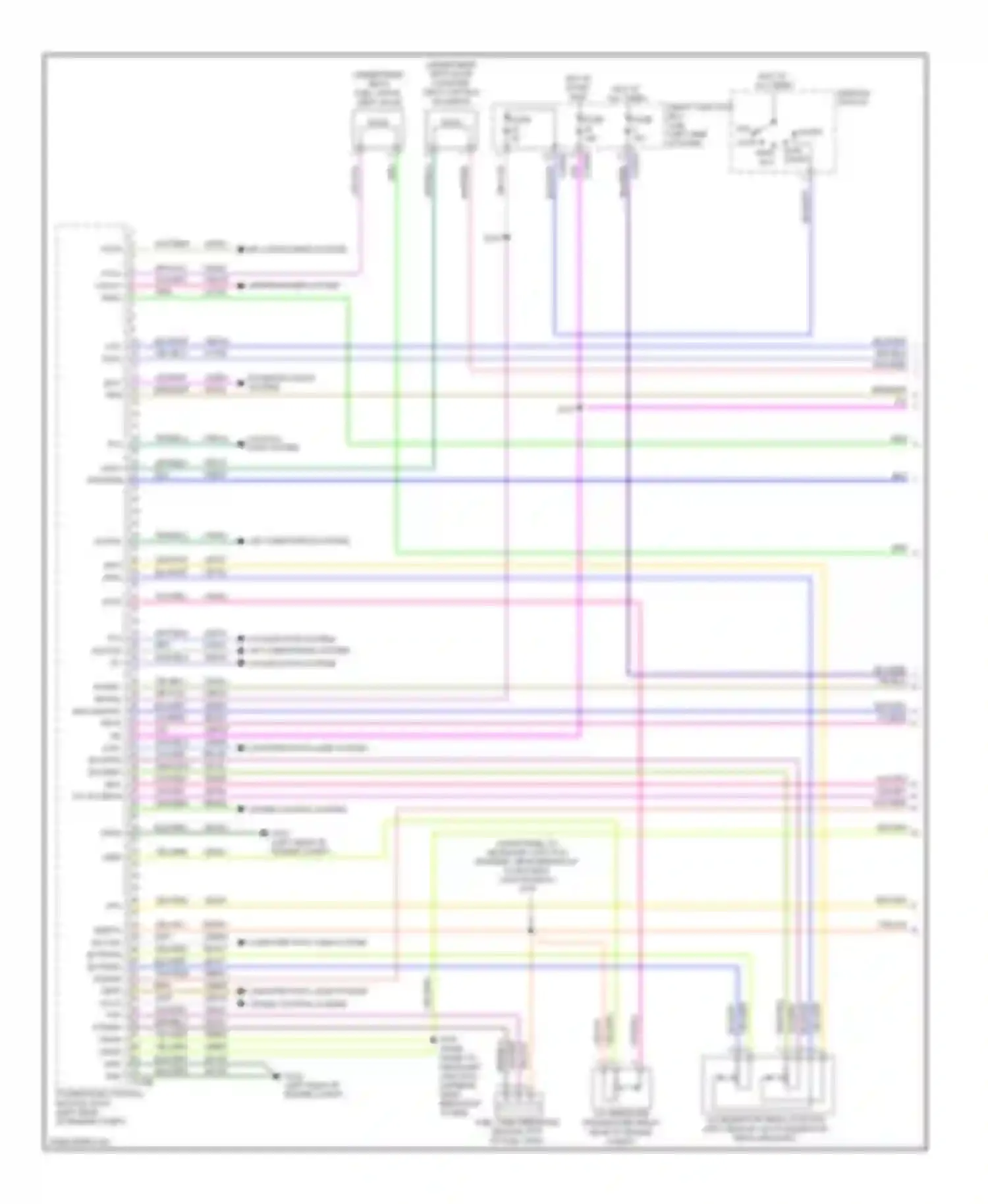 Wiring diagram computer data lines system cruise control system for Ford Fusion I facelift (2005-2012)