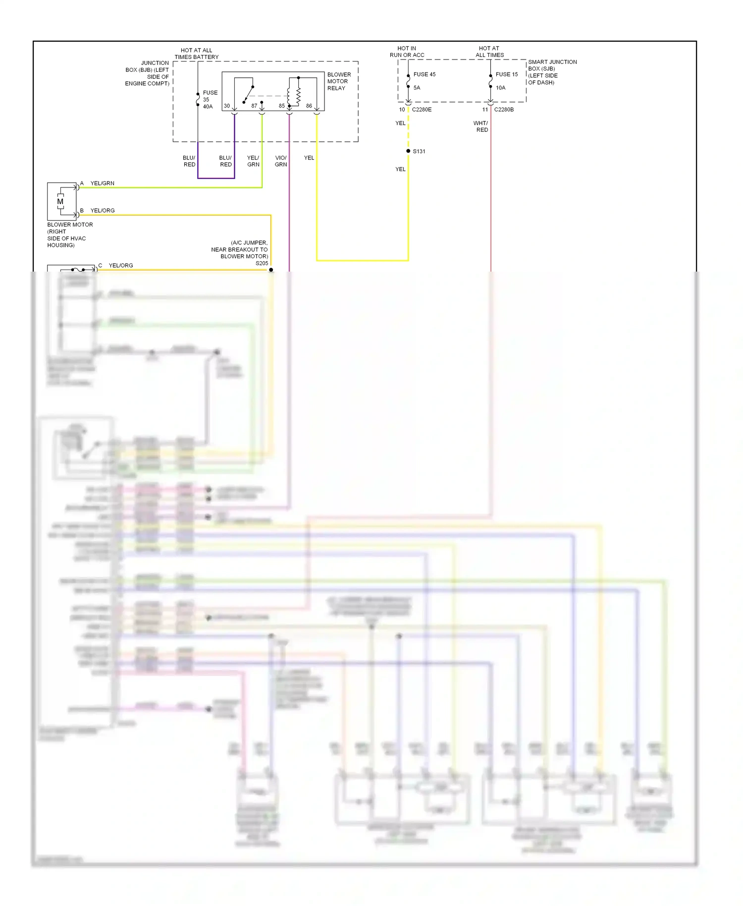 Wiring diagram vio/grn for Ford Fusion I facelift (2005-2012) (10 of 41)