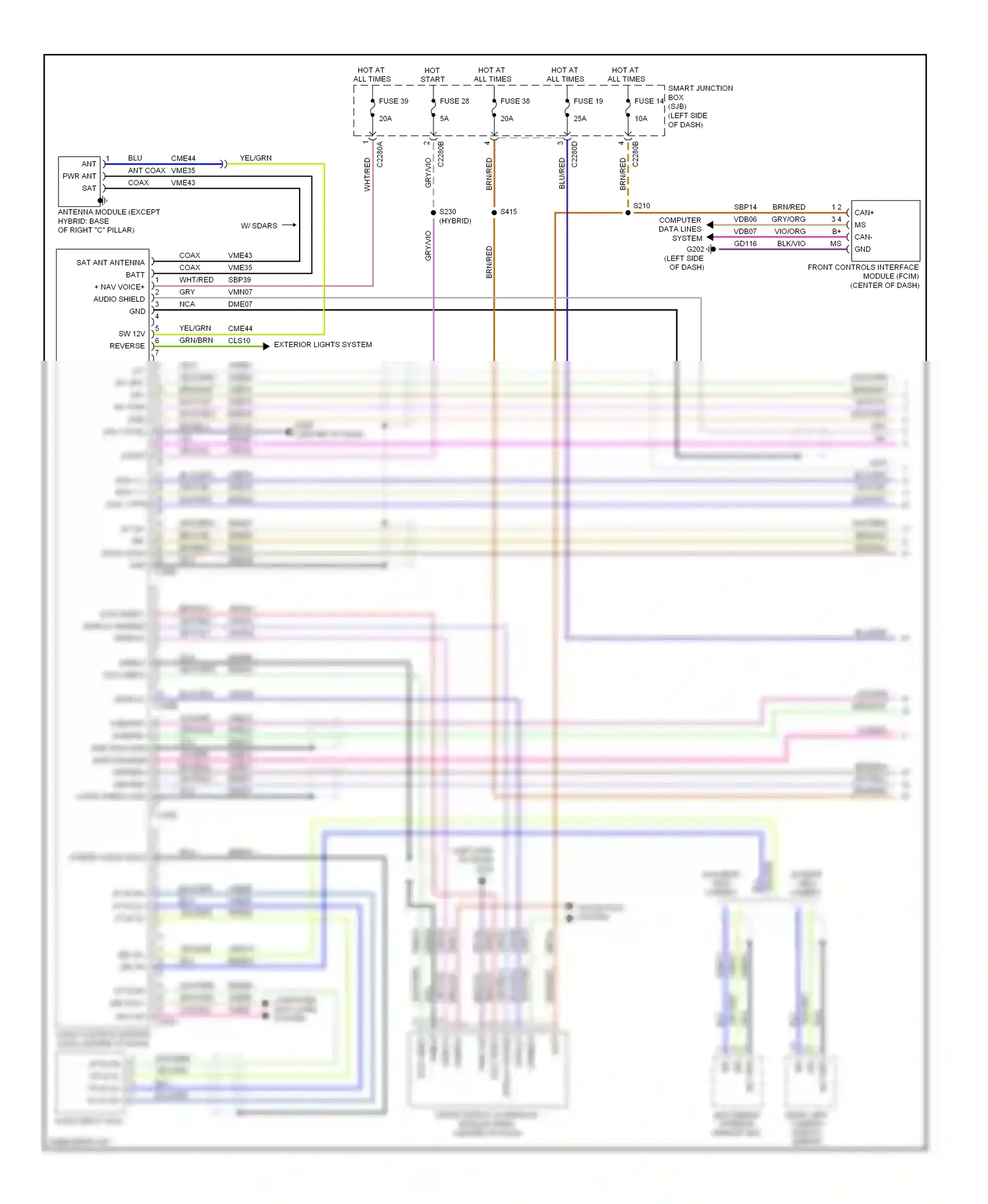 Wiring diagram vio/grn for Ford Fusion I facelift (2005-2012) (35 of 41)