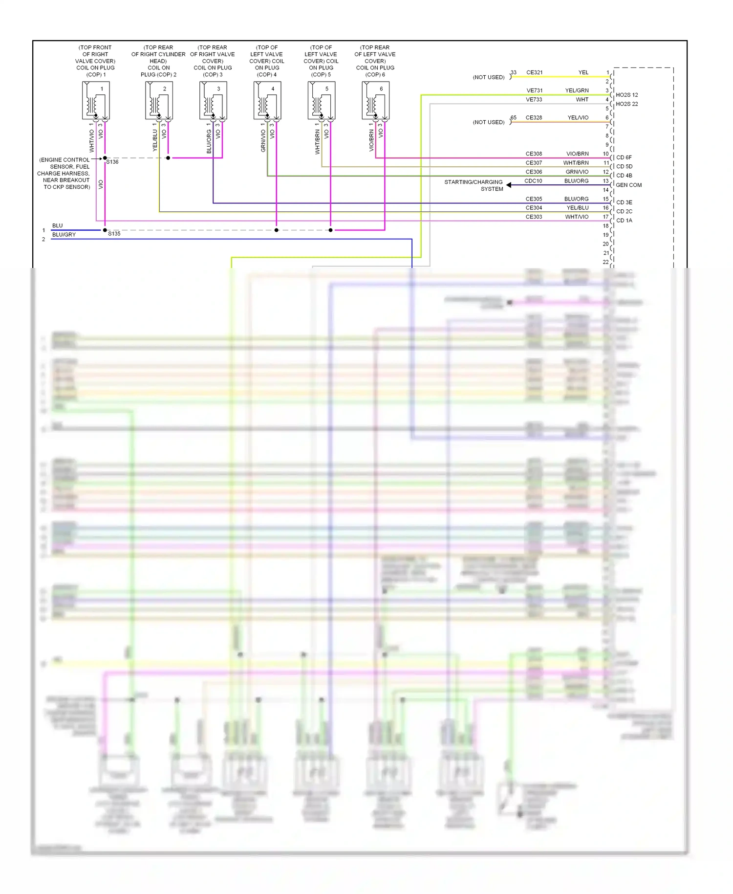 Wiring diagram vio/grn for Ford Fusion I facelift (2005-2012) (30 of 41)