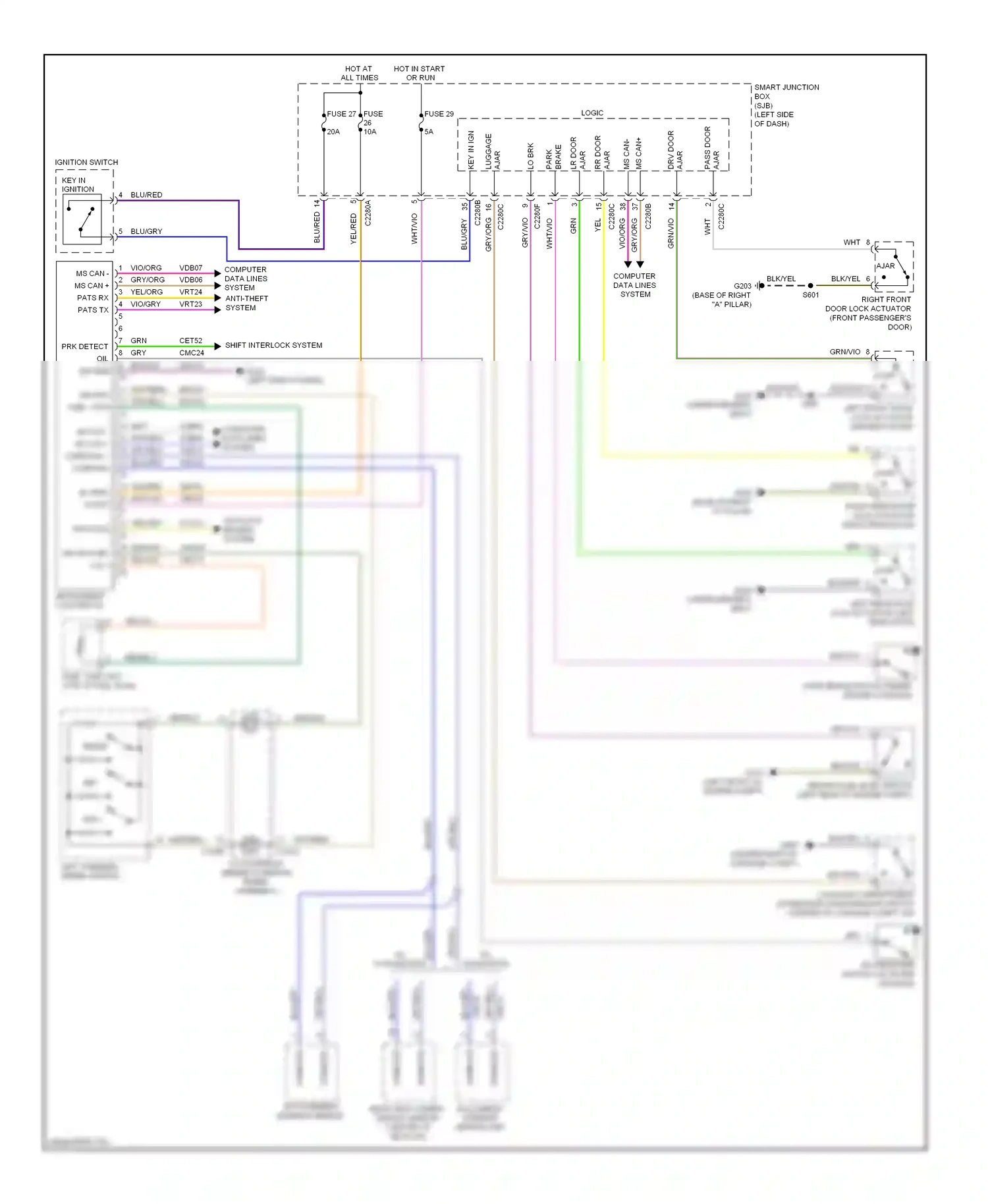Wiring diagram vio/gry for Ford Fusion I facelift (2005-2012) (36 of 51)