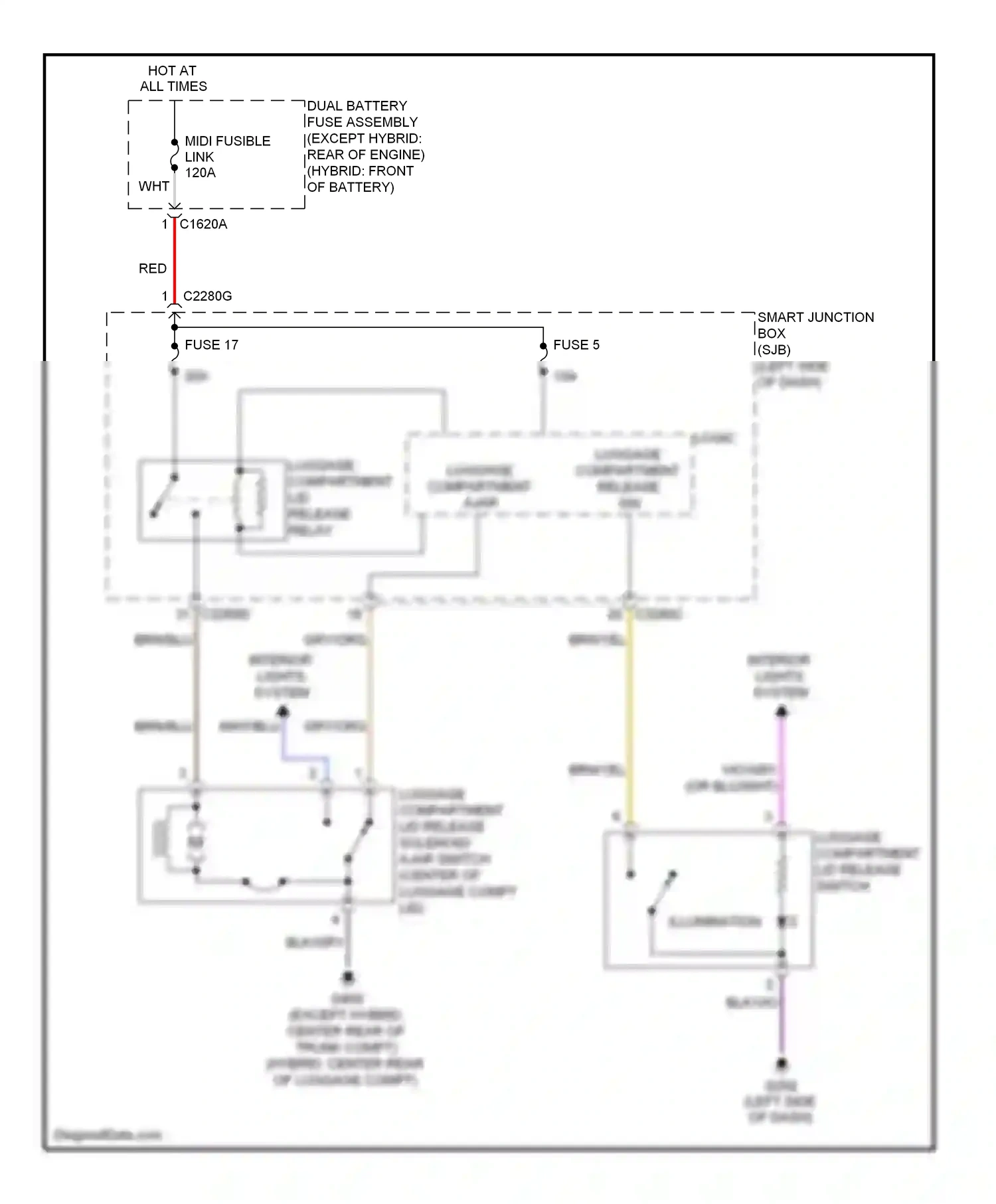 Wiring diagram vio/gry for Ford Fusion I facelift (2005-2012) (51 of 51)