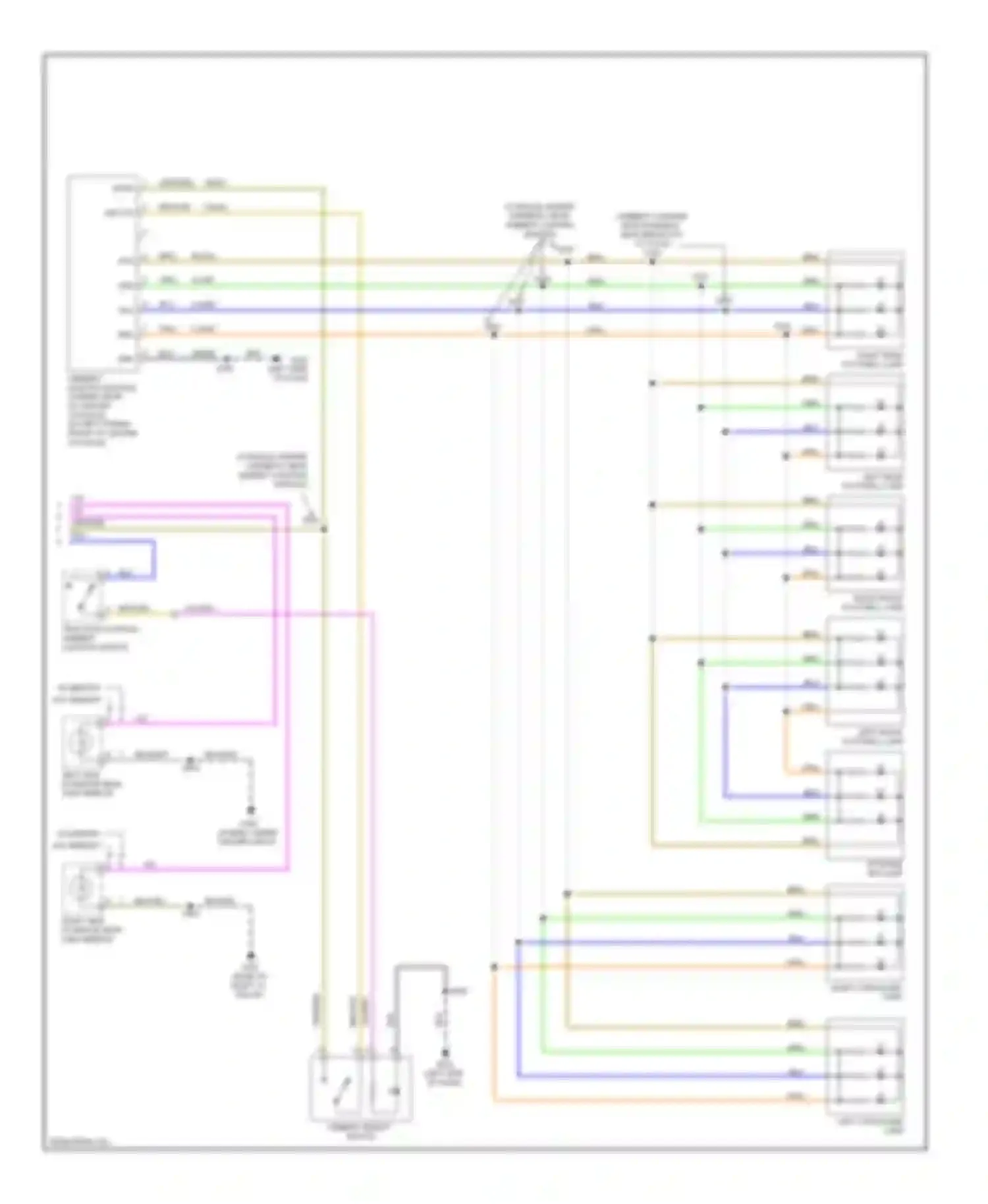 Wiring diagram w/ memory w/o memory for Ford Fusion I facelift (2005-2012)