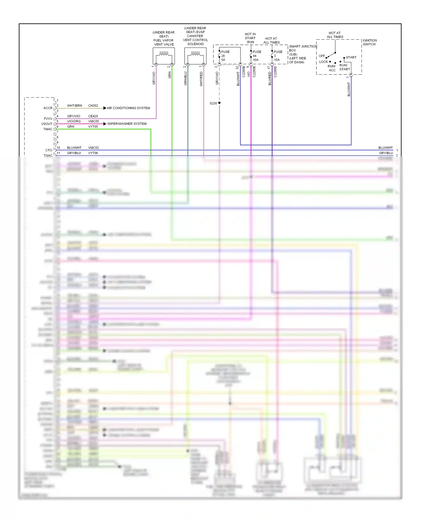 Ford Fusion I facelift (2005-2012) vref wiring diagram  (2 of 2)