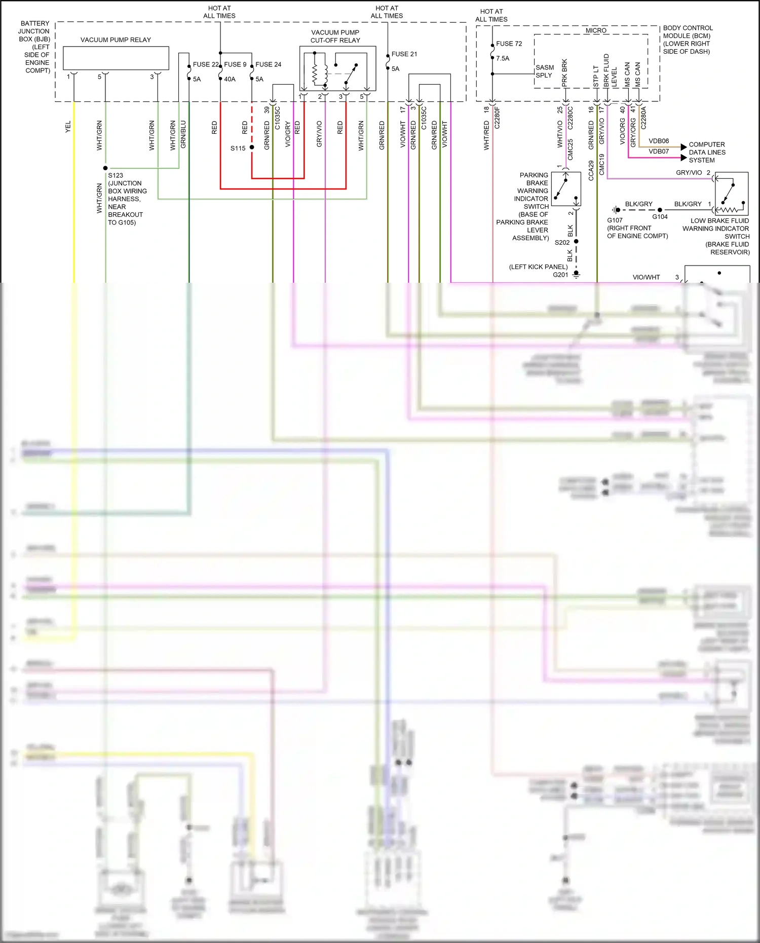 Ford Grand C-MAX II (2010-2015) steering angle sensor module (sasm) wiring diagram  (1 of 2)