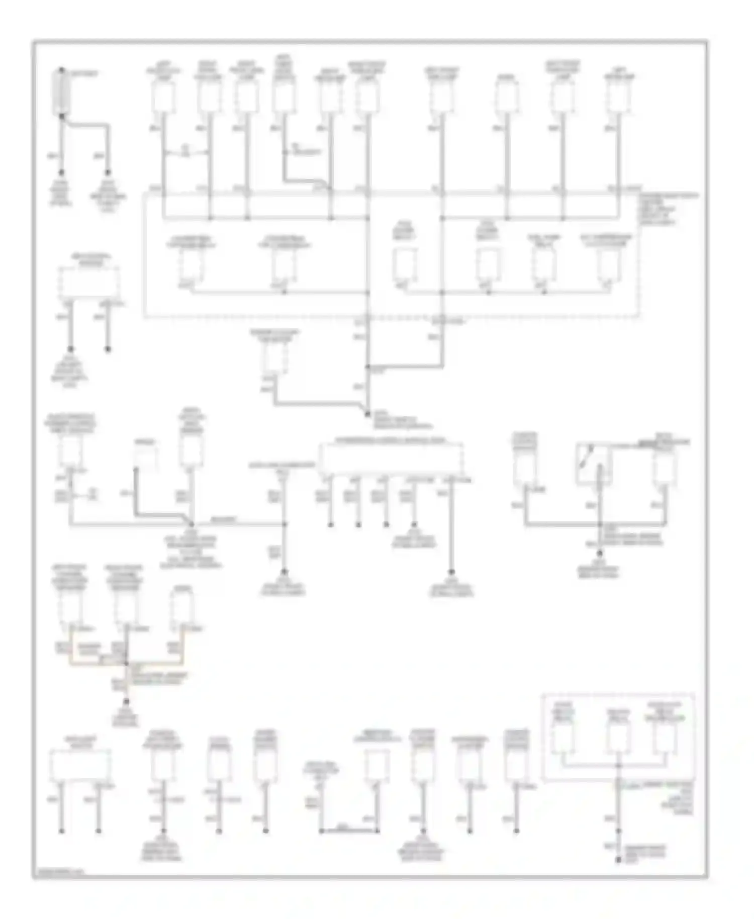 GT Ford I (2004-2006): Ground distribution circuit (1 of 2)