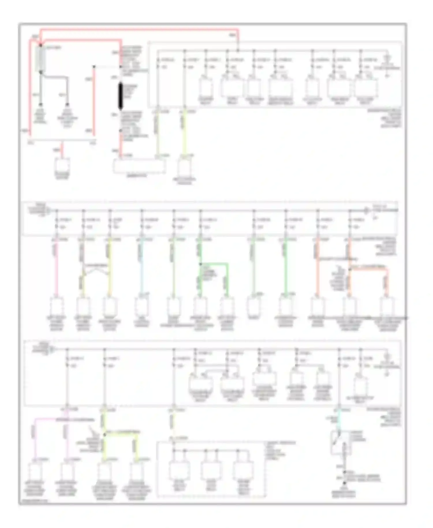 GT Ford I (2004-2006): Power distribution circuit (1 of 4)