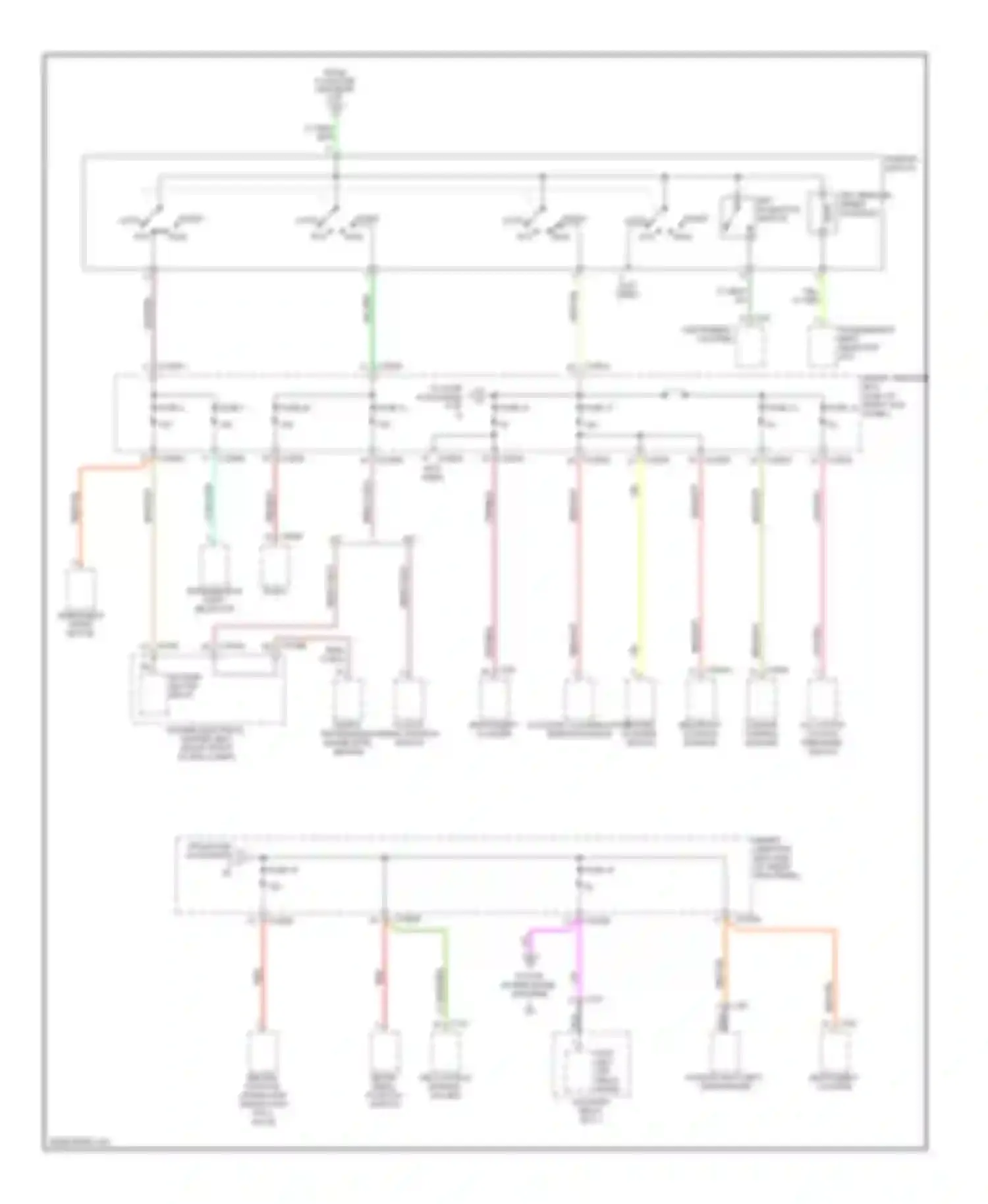 GT Ford I (2004-2006): Power distribution circuit (4 of 4)