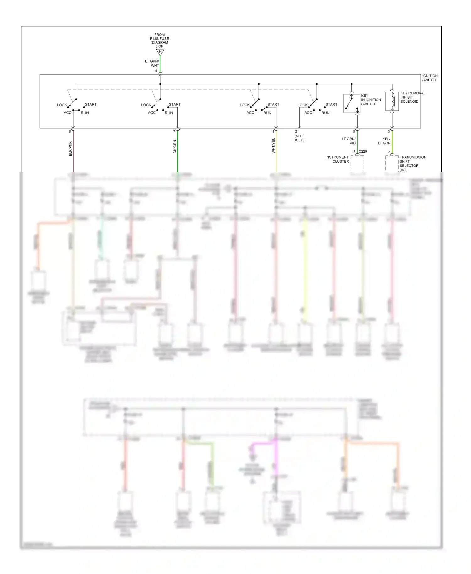 Ford GT I (2004-2006) abs control module (w/ abs) wiring diagram  (1 of 1)