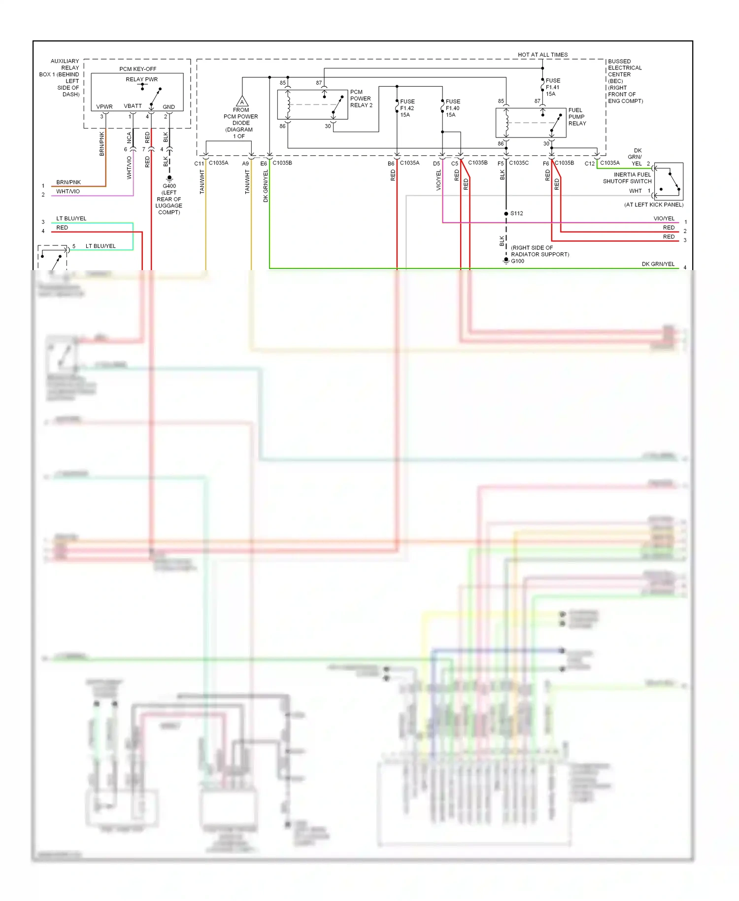 Wiring diagram coil on plug 3 ctrl for Ford GT I (2004-2006) (1 of 1)
