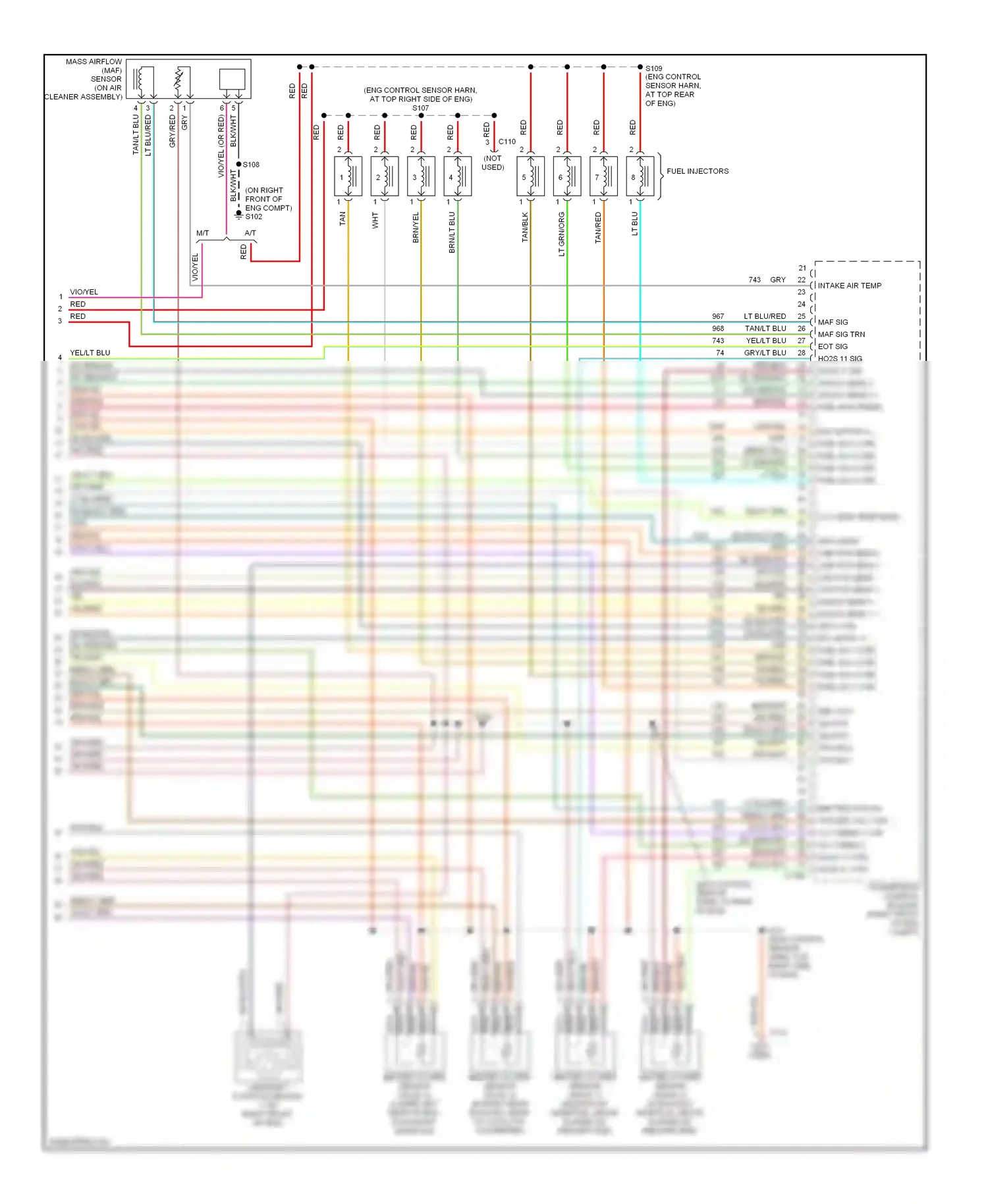 Wiring diagram dk grn/org for Ford GT I (2004-2006) (10 of 11)