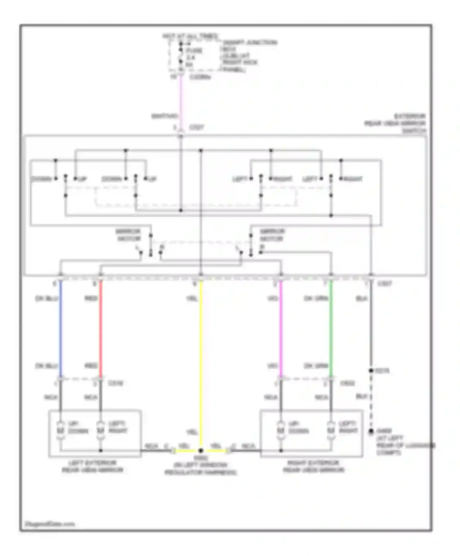 Wiring diagram up down for Ford GT I (2004-2006)