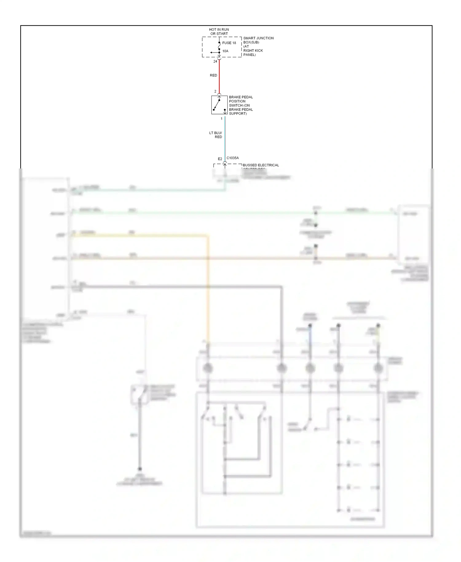 Wiring diagram fuse 18 for Ford GT I (2004-2006) (2 of 4)