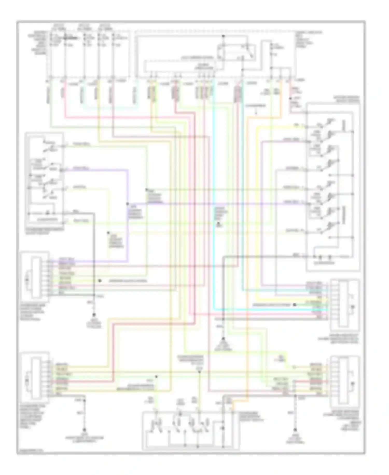 Wiring diagram global open/close for Ford GT I (2004-2006)