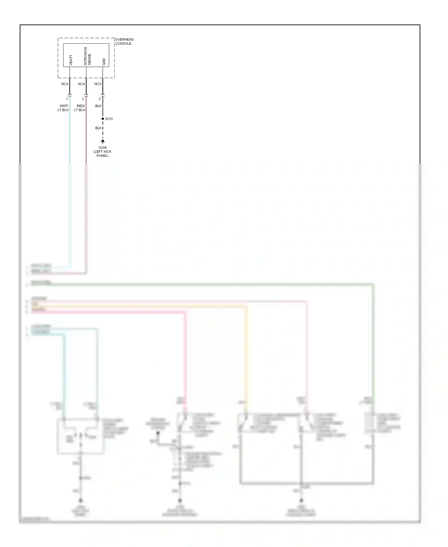 Wiring diagram ground distribution system for Ford GT I (2004-2006) (1 of 2)