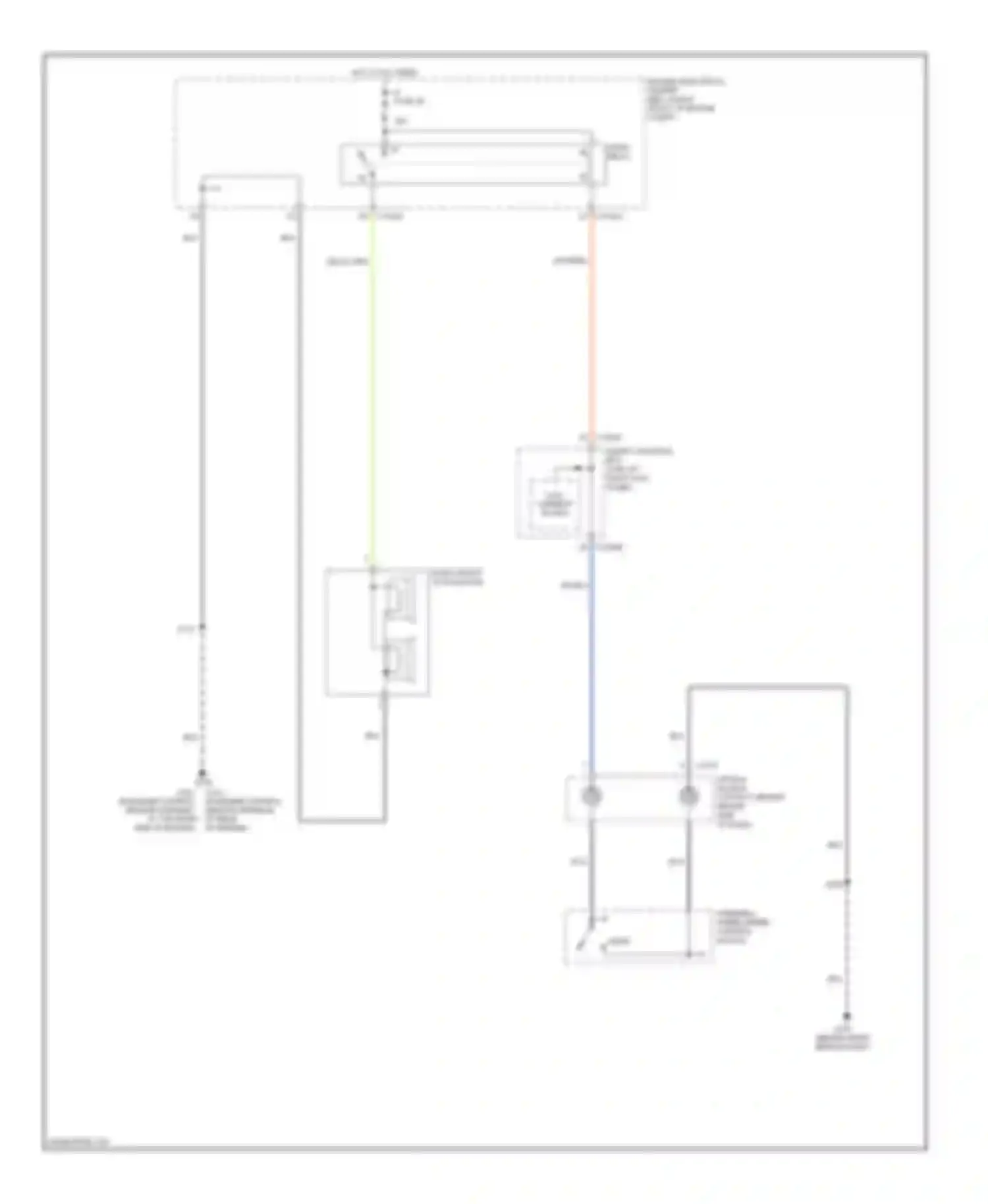Wiring diagram steering wheel/speed control switch for Ford GT I (2004-2006)