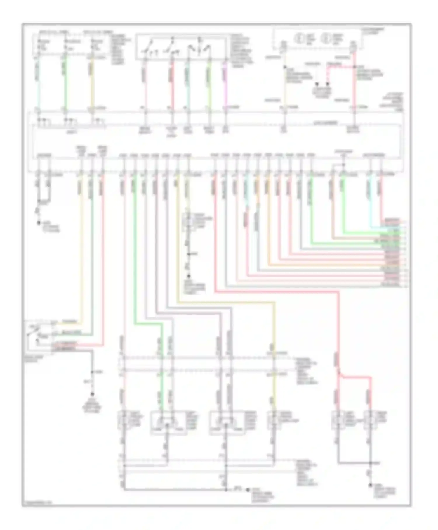 Wiring diagram right front park/ turn lamp right front side lamp for Ford GT I (2004-2006)