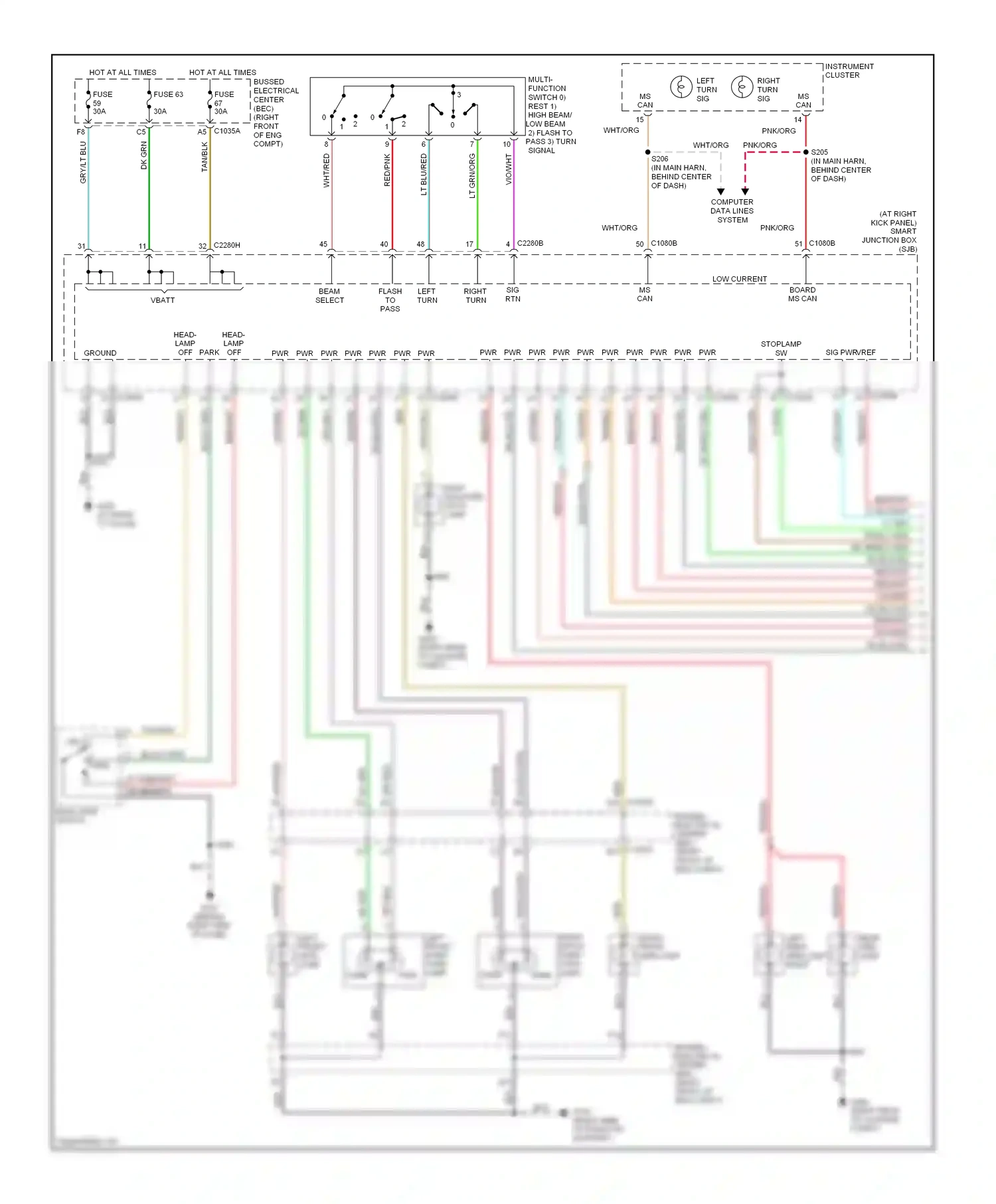 Wiring diagram low current board ms can - for Ford GT I (2004-2006) (1 of 1)