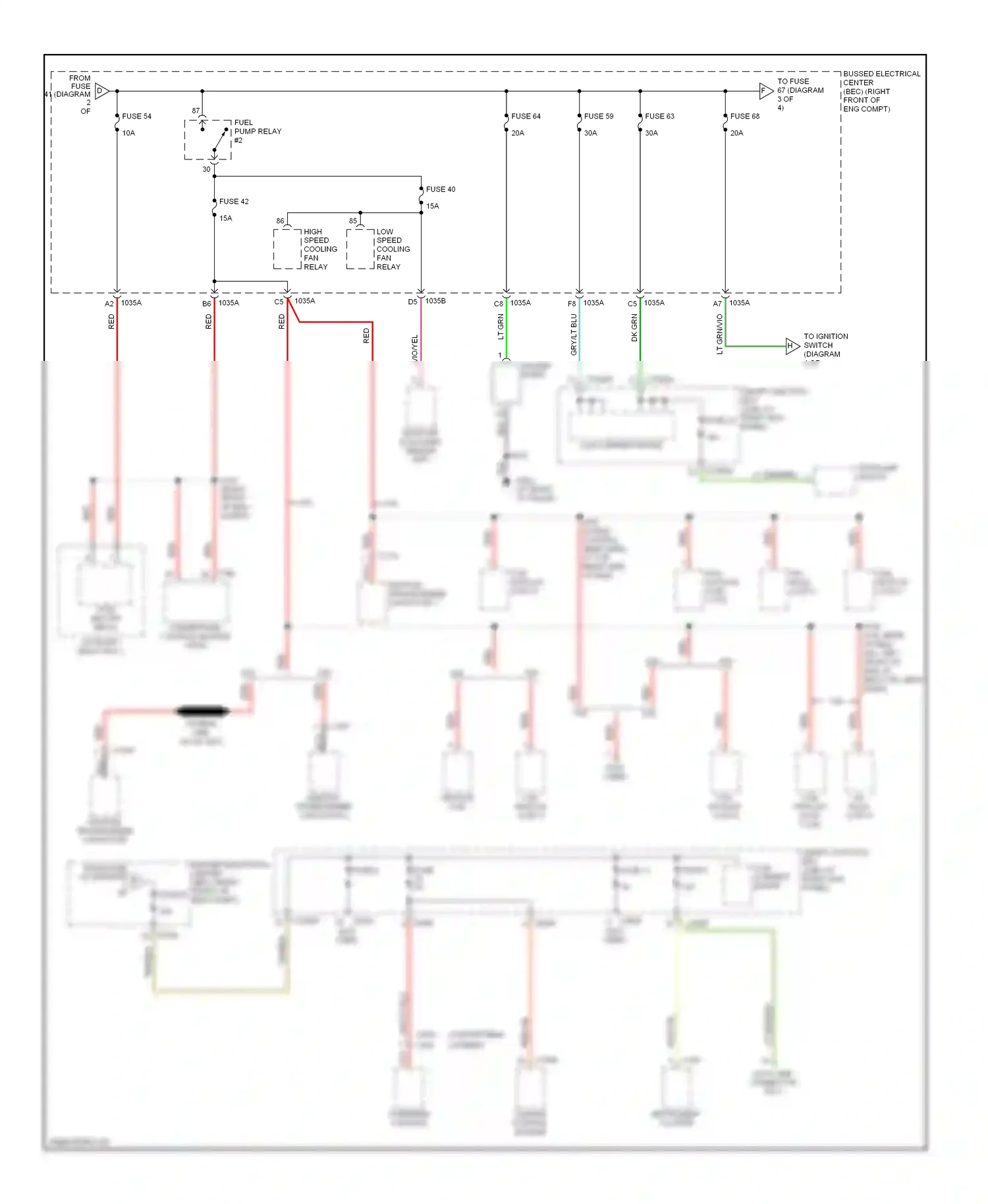 Wiring diagram low current board for Ford GT I (2004-2006) (13 of 15)